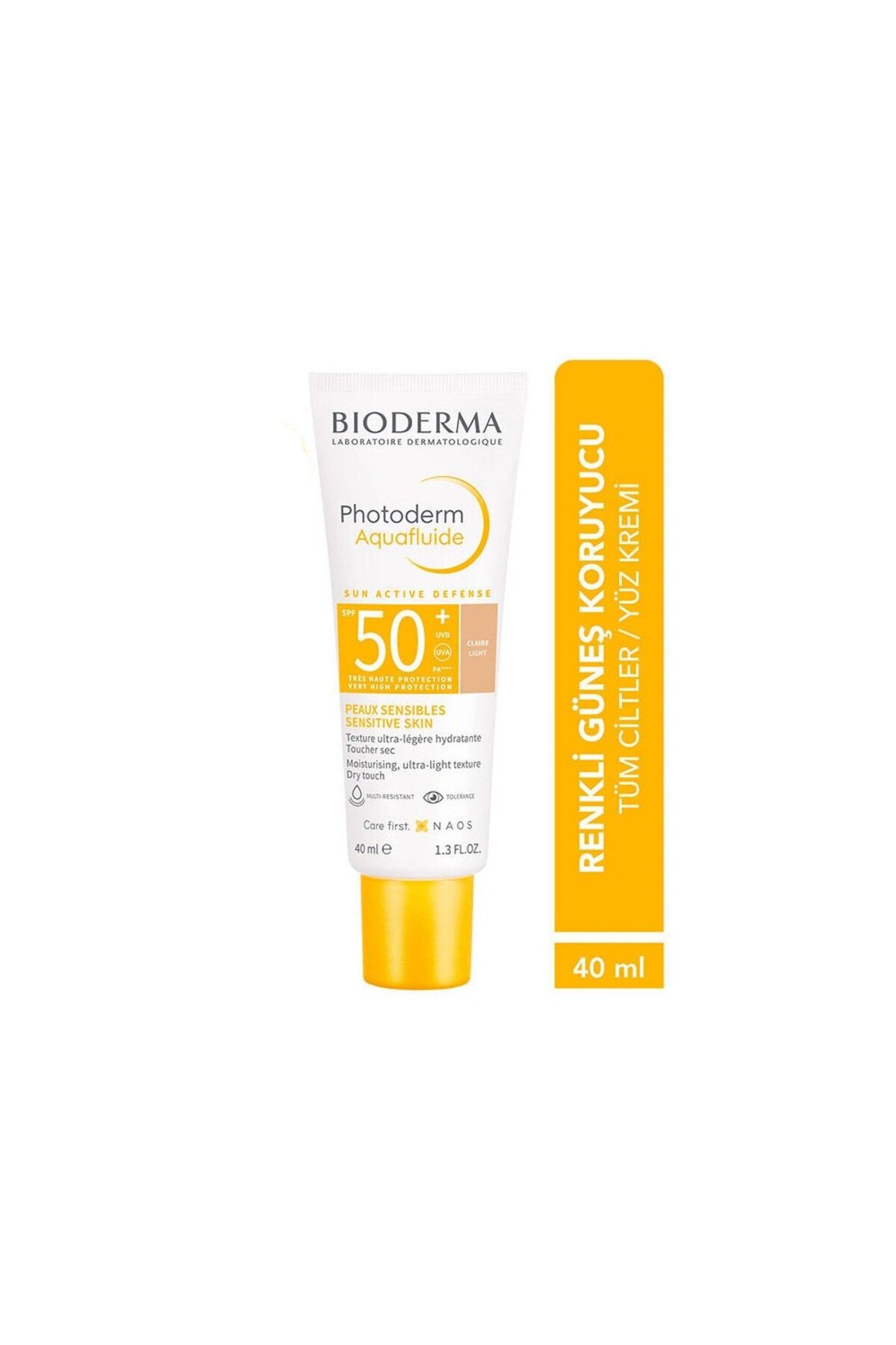 کرم ضد آفتاب مدل Aquafluide با SPF+50 با حجم 40 میل بایودرما Bioderma