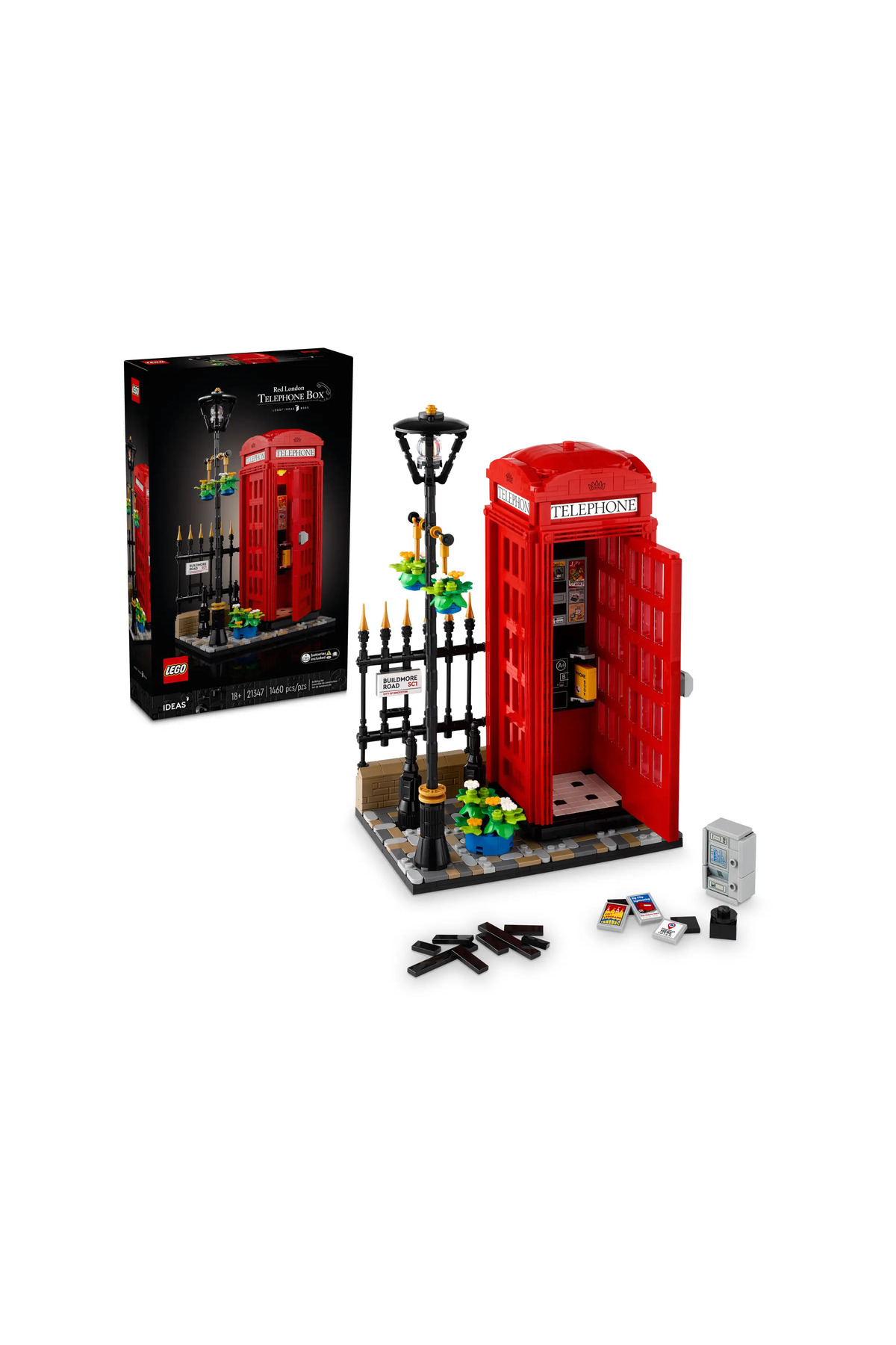 لگو و اسباب بازی های ساخت محور IDEAS 21347 RED LONDON PHONE BOX 1460 قطعه اورجینال LEGO