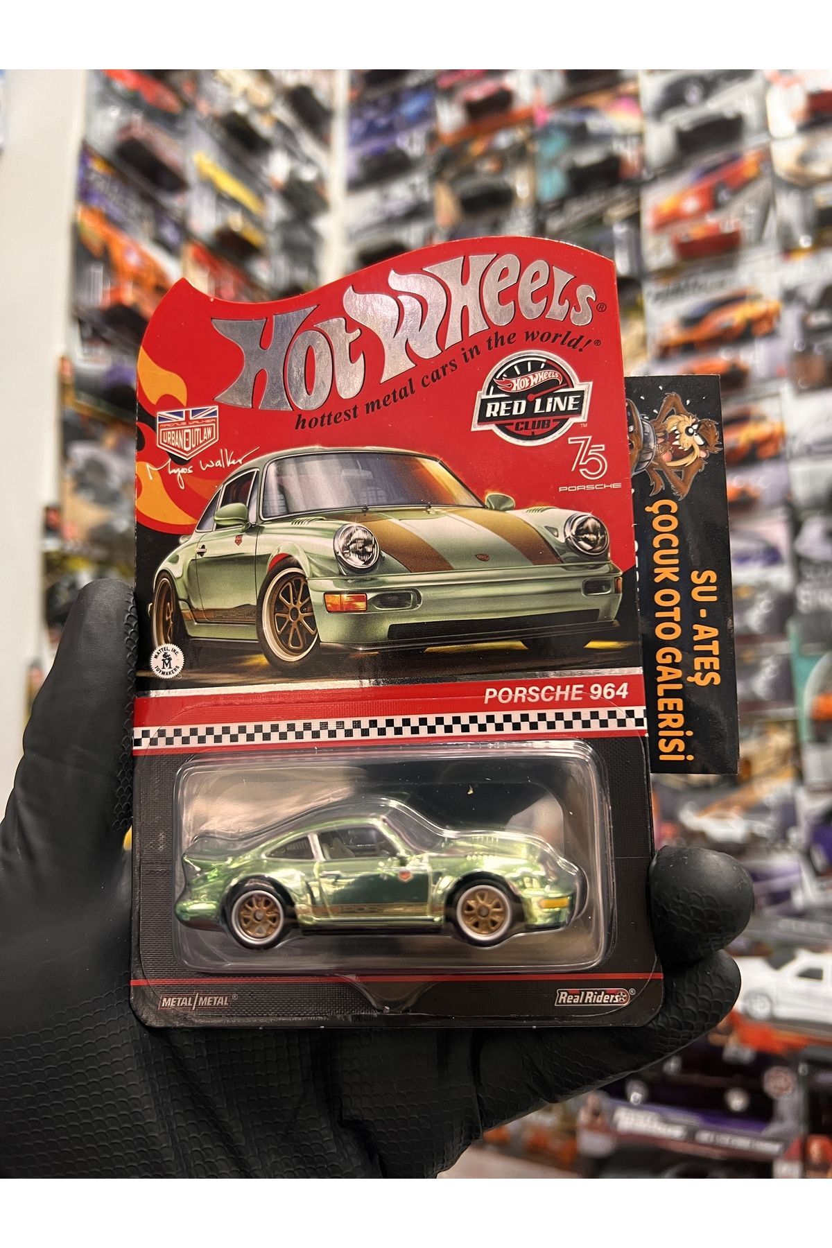 ماشین اسباب بازی RED LINE RLC PORSCHE 964 1.64 از ترکیه HOT WHEELS