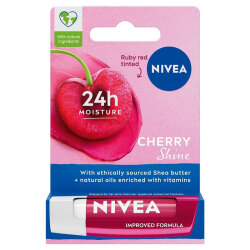 بالم لب نیوآ Nivea با رایحه گیلاس و درخشش قرمز ملایم ۴.۸ گرم