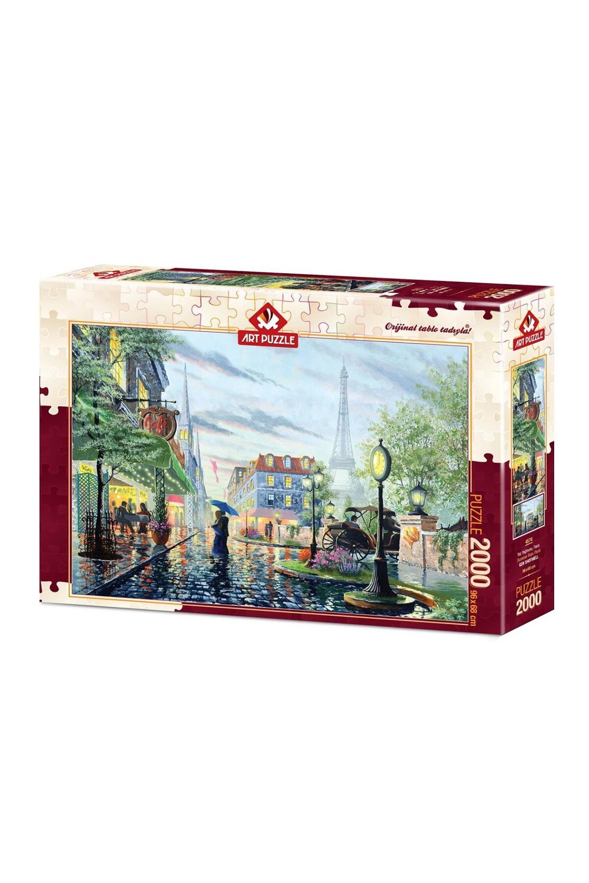 پازل باران تابستانی FABBATOYS قطعه 2000 پاریس 15 سن اورجینال ارت Art Puzzle