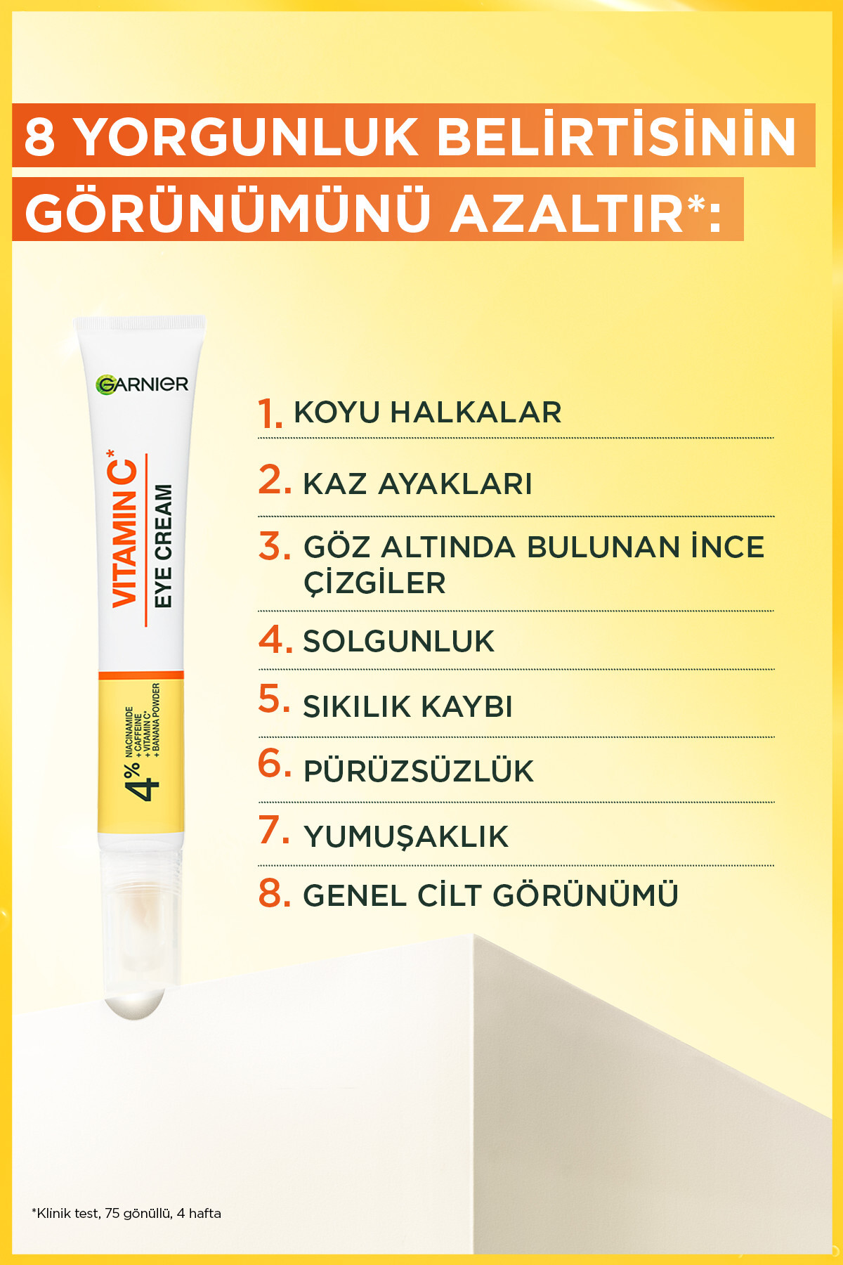 کرم روشن کننده ویتامینC دور چشم 15 میل گارنیر Garnier