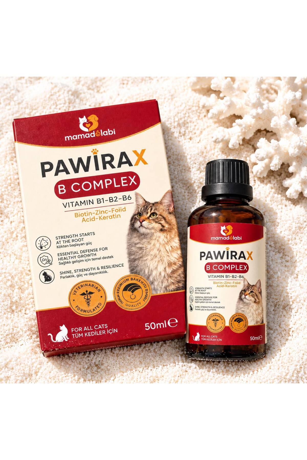 ست مکمل گربه پاویراکس Pawirax مدل Paw3، مالت ۱۰۰ میلی‌لیتر، مولتی‌ویتامین ۱۰۰ میلی‌لیتر، B Complex ۵۰ میلی‌لیتر و کیف حمل طرح فضانورد