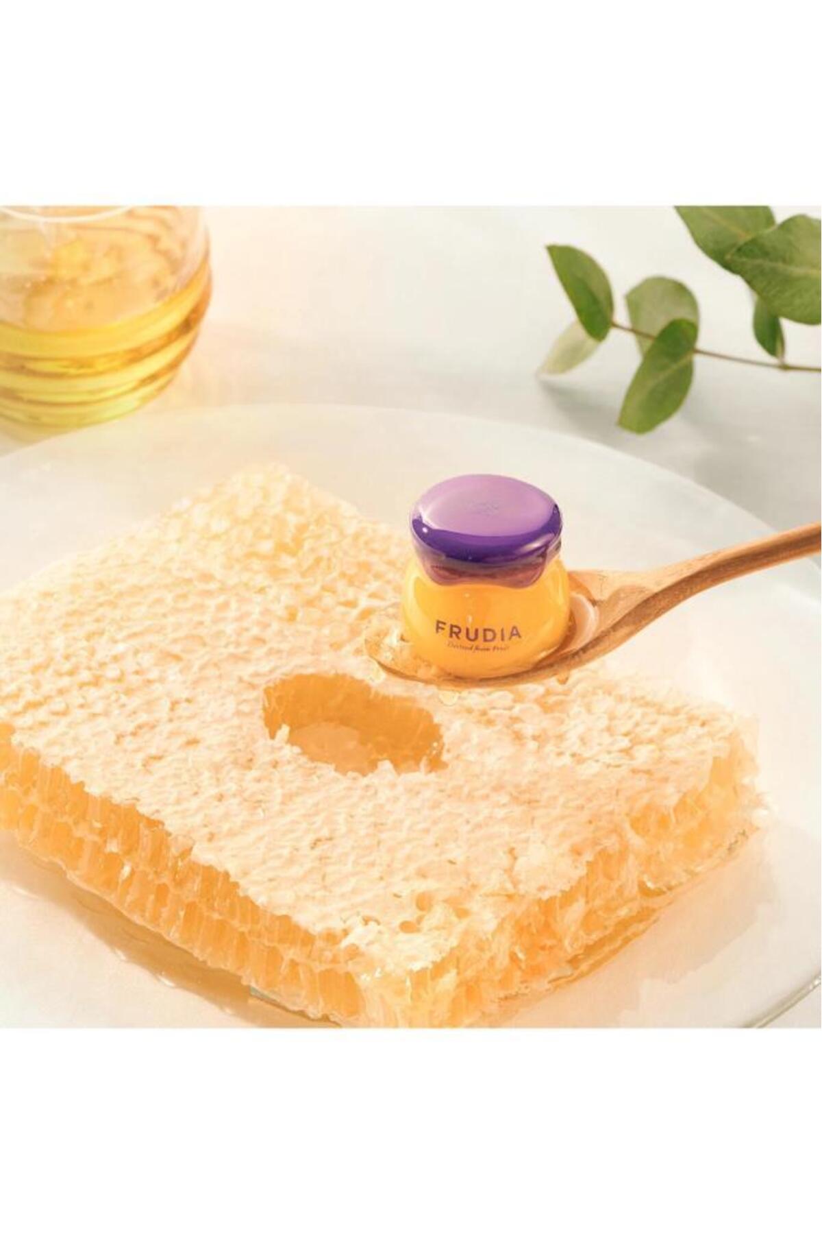 بالم لب مرطوب‌کننده بلوبری فرویدیا FRUDIA 10G سفید