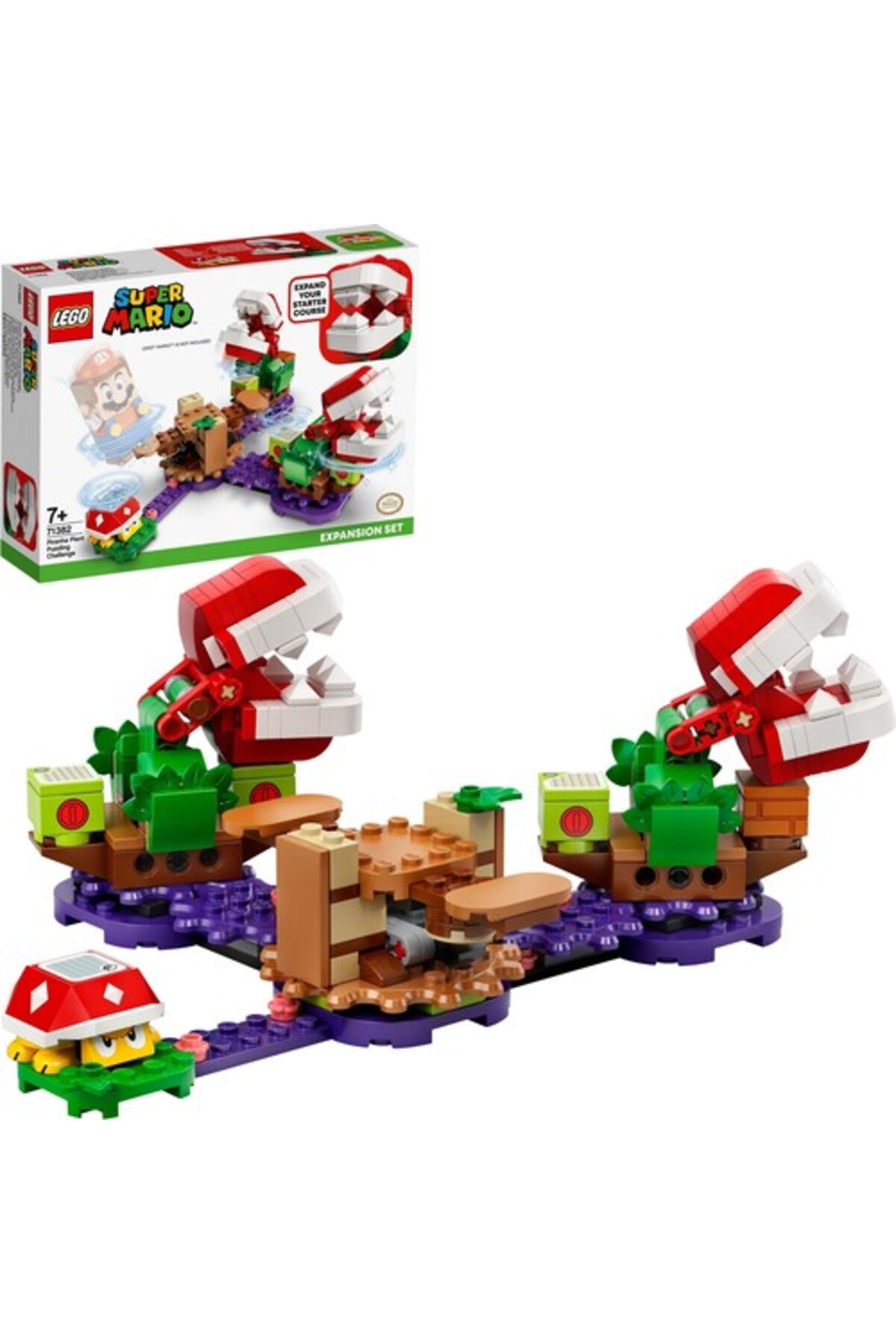 اسباب بازی های فیگور شخصیت چالش گیج کننده گیاه پیرانا SUPER MARIO 71382 اورجینال LEGO