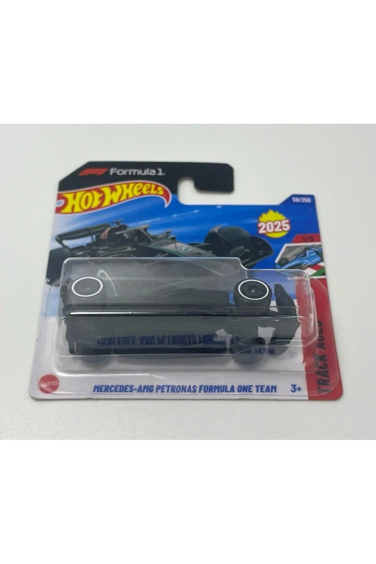 ماشین اسباب بازی MERCEDES AMG PETRONAS FORMULA 1 RACING TROUP کارت کوتاه 1: 64 2025 سری ACES هات ویلز اورجینال HOT WHEELS
