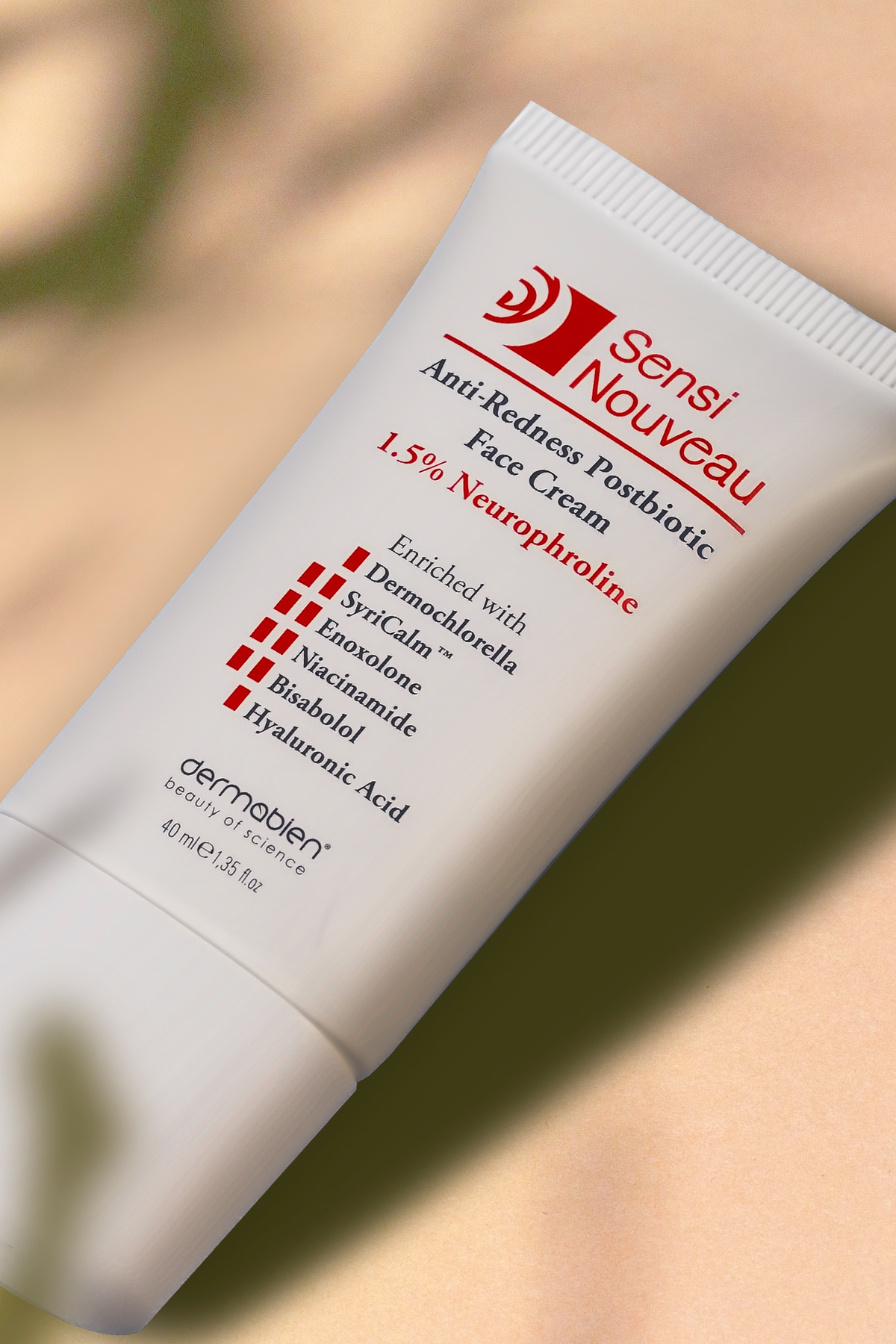 Dermabien کرم ضد قرمزی صورت پس از بیوتیک سنسینووو 40 میلی لیتر