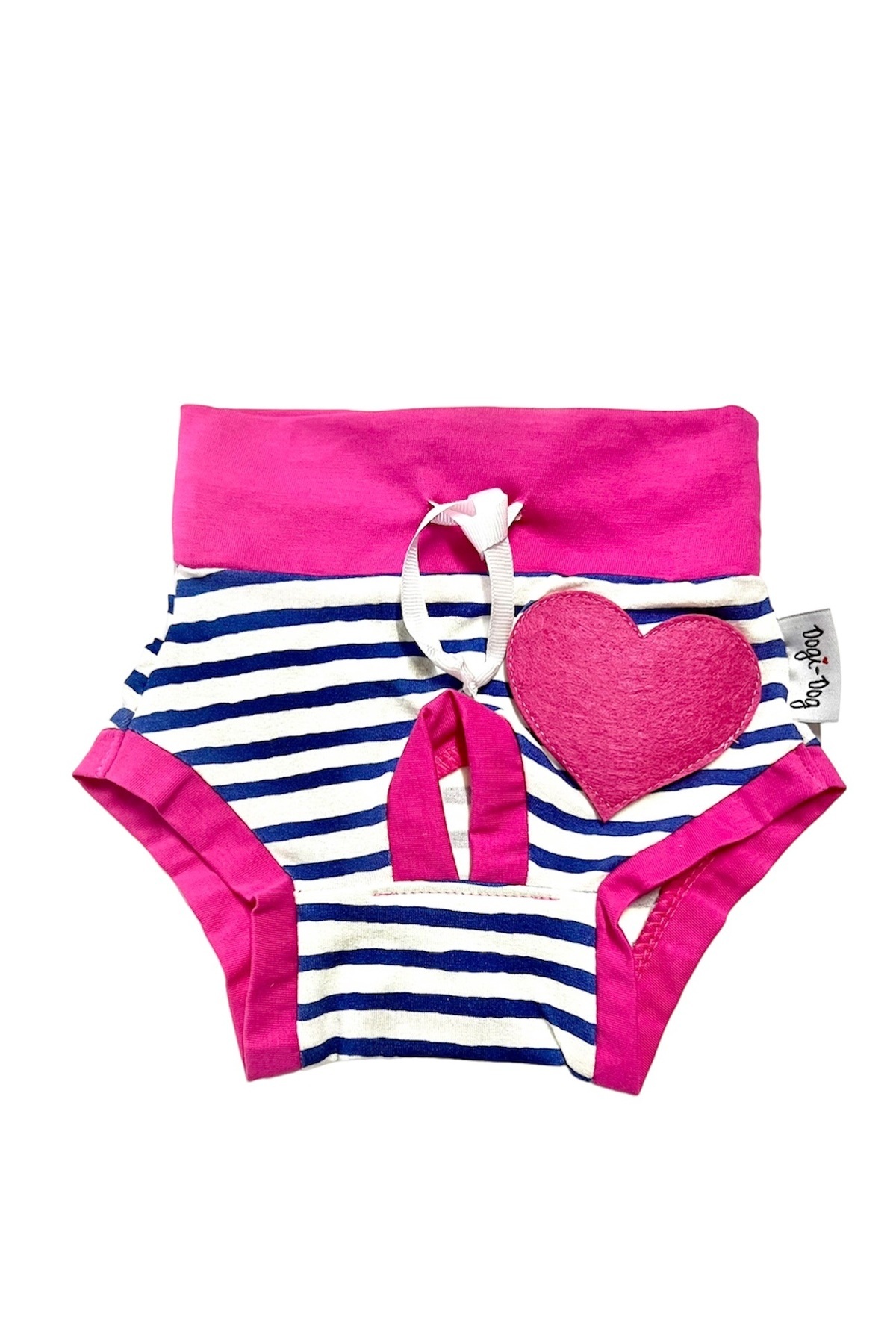شورت بهداشتی سگ و گربه امپرسکو Empressco، طرح Heart Pink، صورتی، مناسب حیوانات ۱ تا ۱۵ کیلوگرم