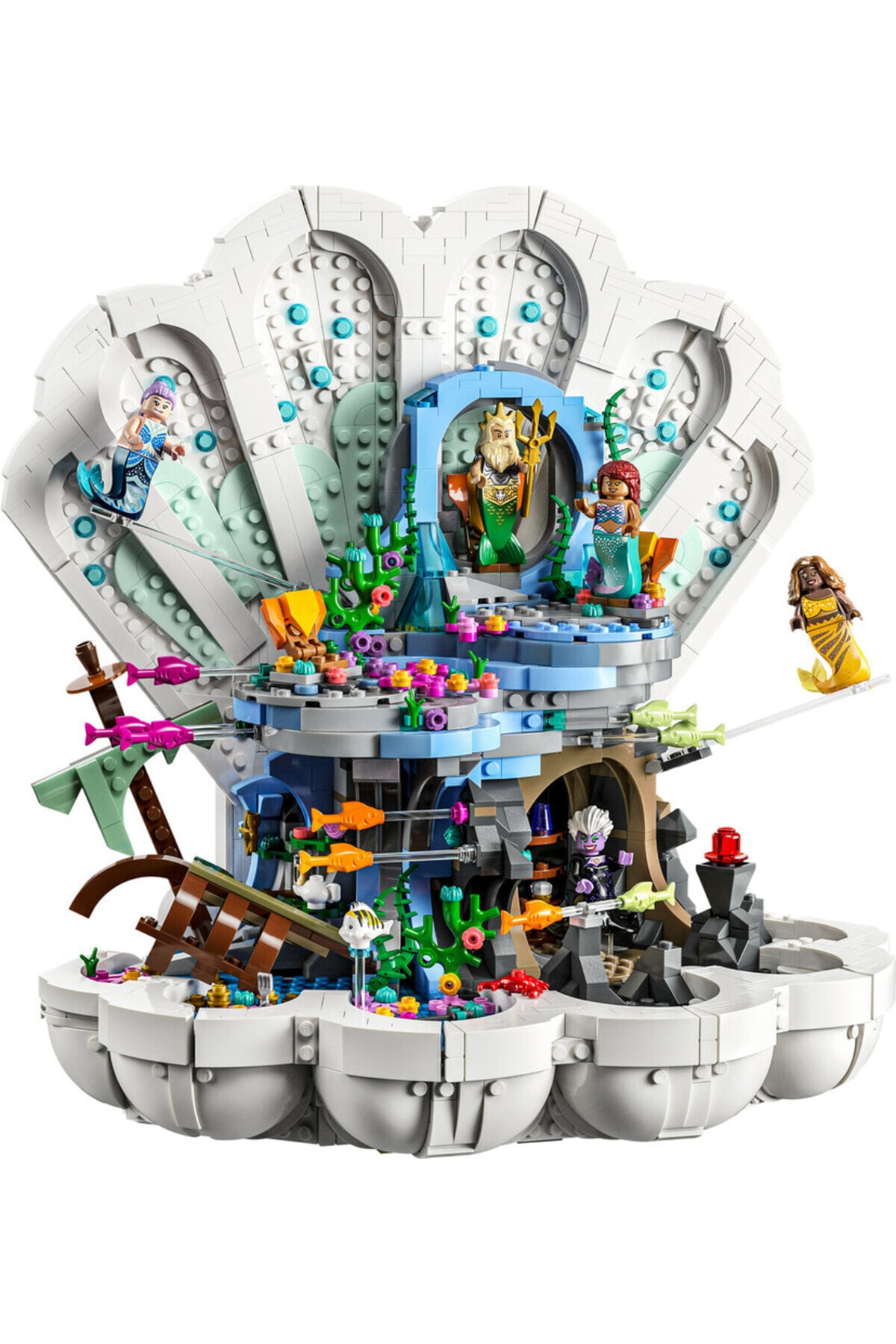لگو و اسباب بازی های ساخت محور 43225 DISNEY LITTLE MERMAID ROYAL OYSTER اورجینال LEGO