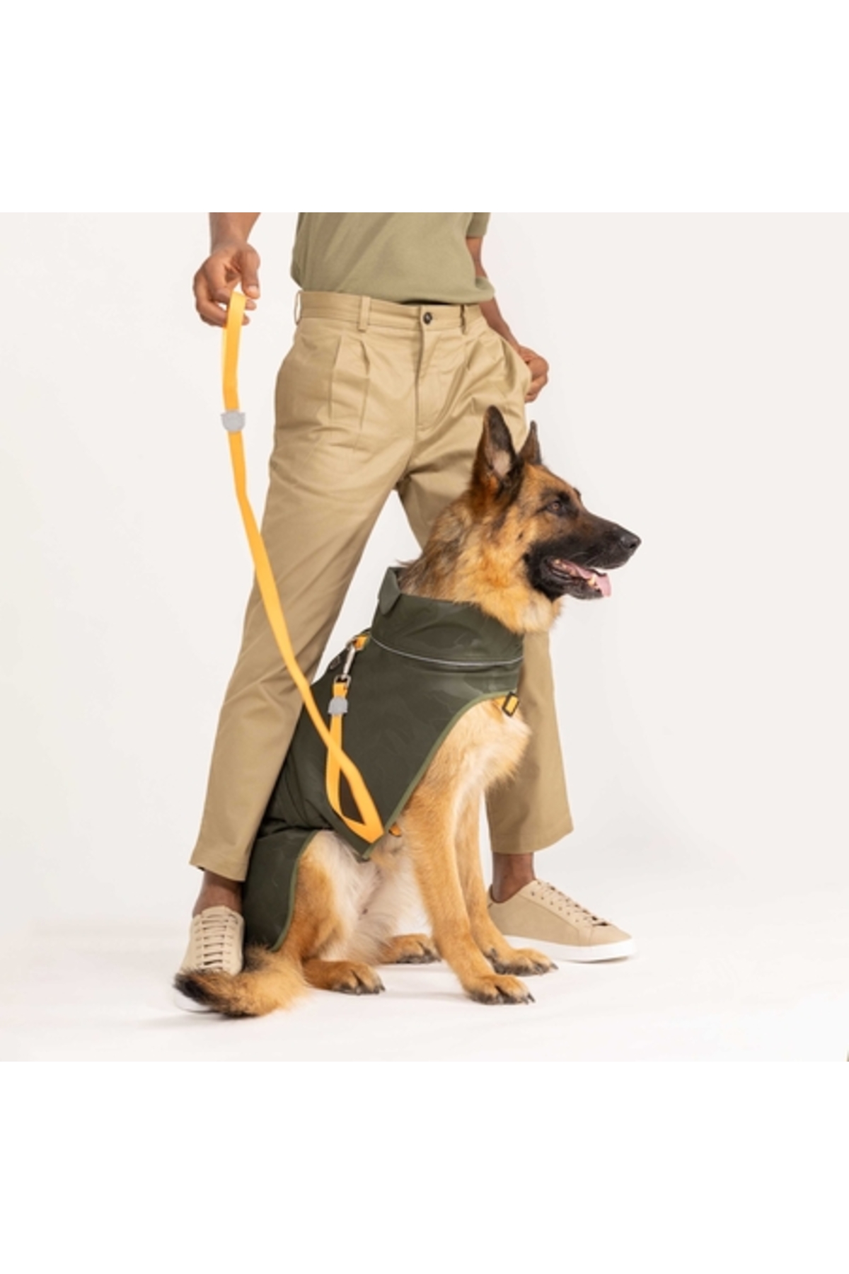 بارانی سگ سافت‌شل لیندو داگز Lindodogs سبز ارتشی، مدل SSAG01