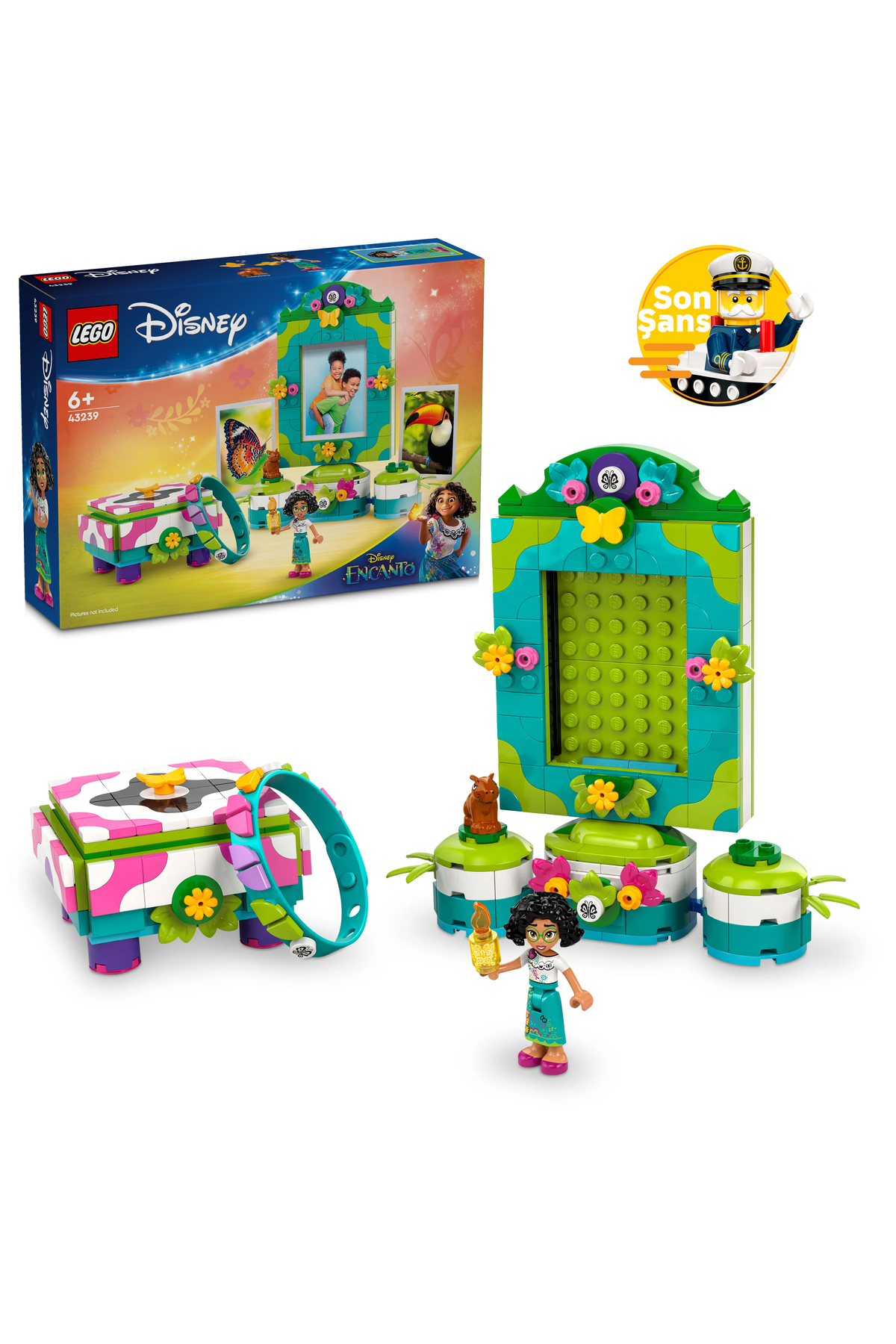 لگو و اسباب بازی های ساخت محور ® ǀ قاب عکس جعبه جواهرات DISNEY ENKANTO MIRABEL 43239 6+ ست ساختمان 334 اورجینال LEGO