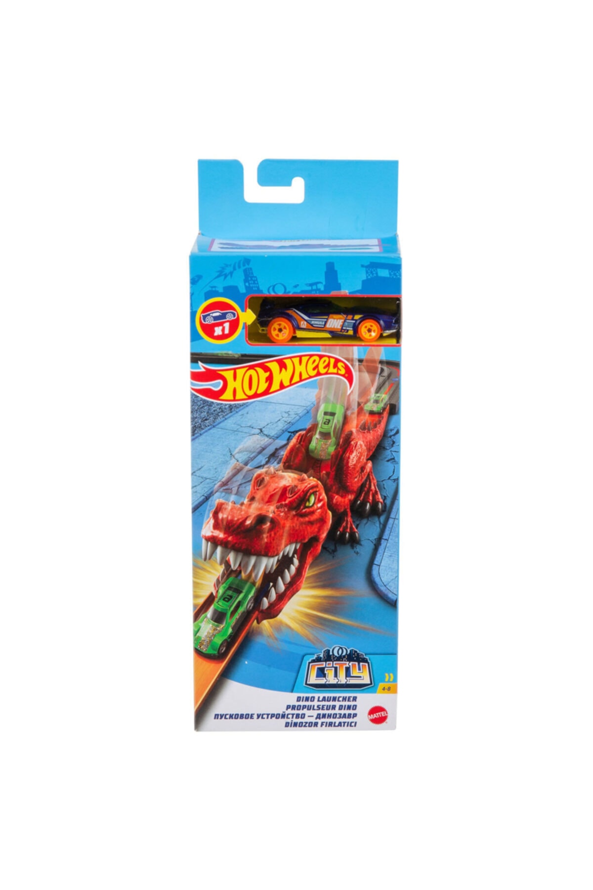 اسباب بازی های فیگور حیوانی مجموعه پرتاب دایناسور هات ویلز اورجینال HOT WHEELS
