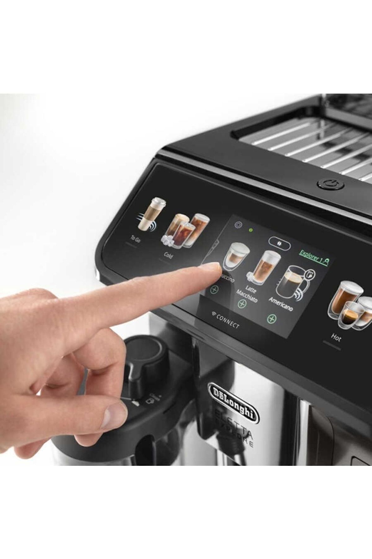 دستگاه اسپرسو و کاپوچینو اسپرسوساز تمام اتوماتیک ELETTA EXPLORE ECAM450.76.T اورجینال Delonghi