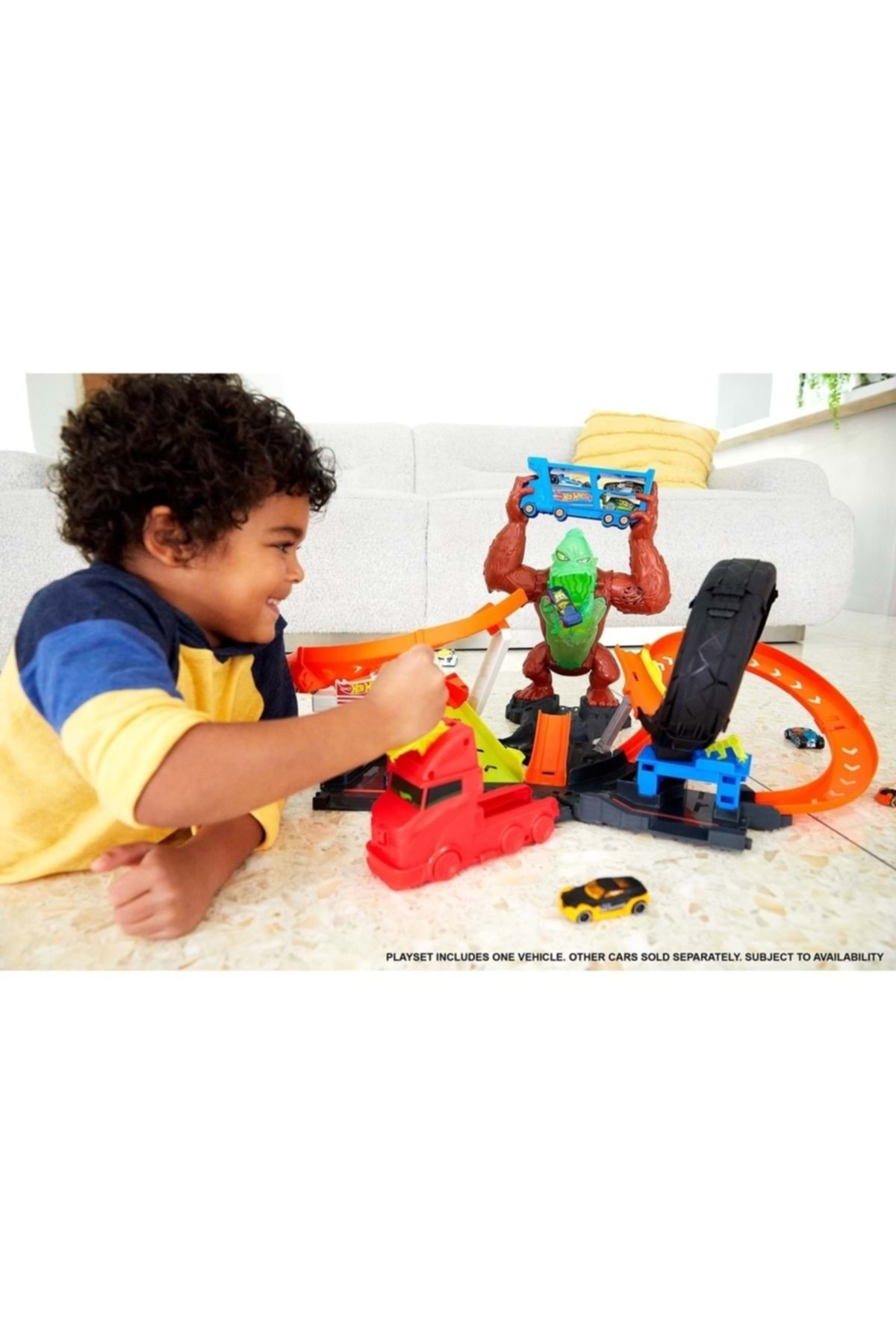 ماشین اسباب بازی مجموعه حمله گوریل سمی هات ویلز اورجینال HOT WHEELS