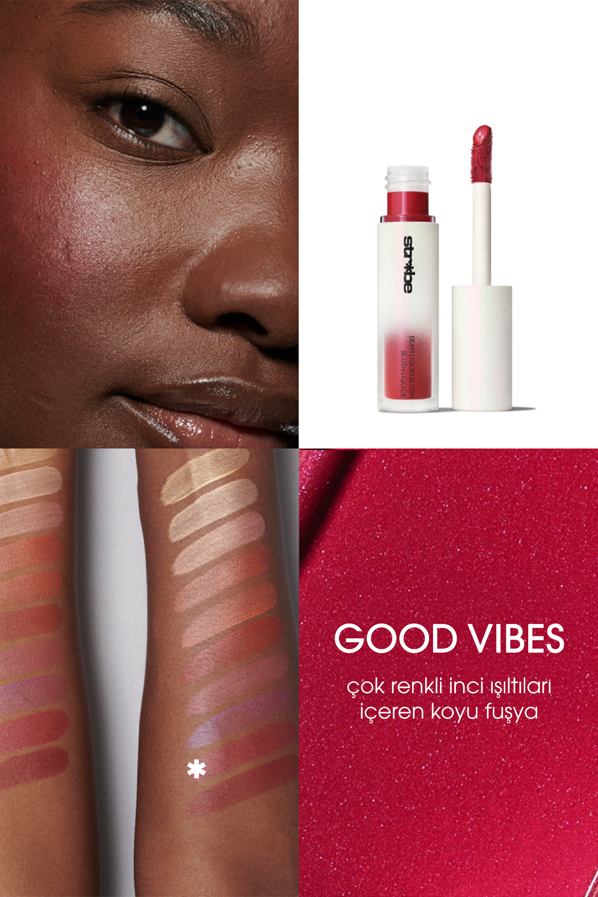 رژگونه براق استروب مایع چند منظوره VIBES خوب 4.3 میل Mac