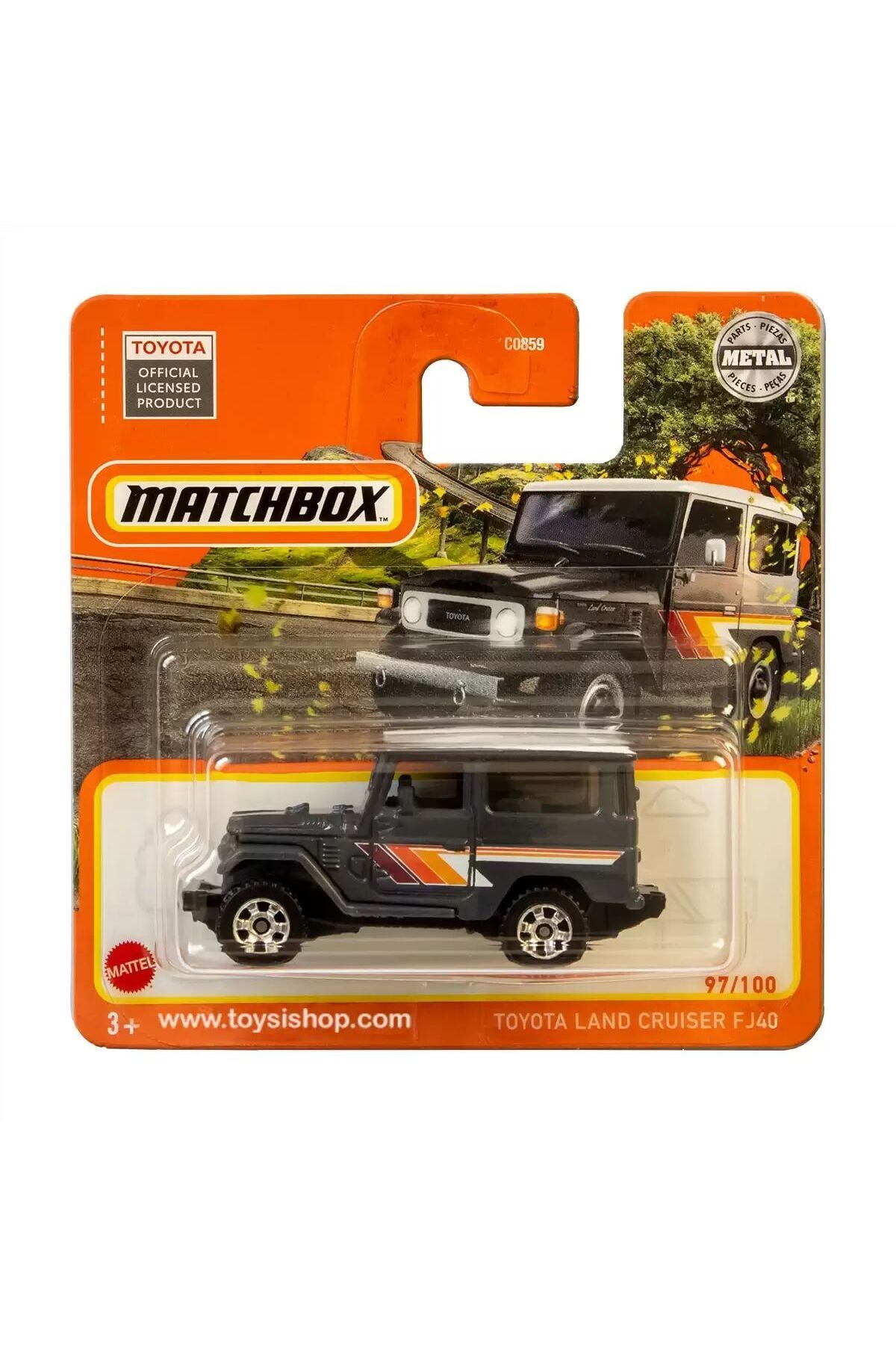 ماشین اسباب بازی MATCHBOX 1:64 SINGLE CARS TOYOTA LAND CRUISER FJ40 هات ویلز اورجینال HOT WHEELS