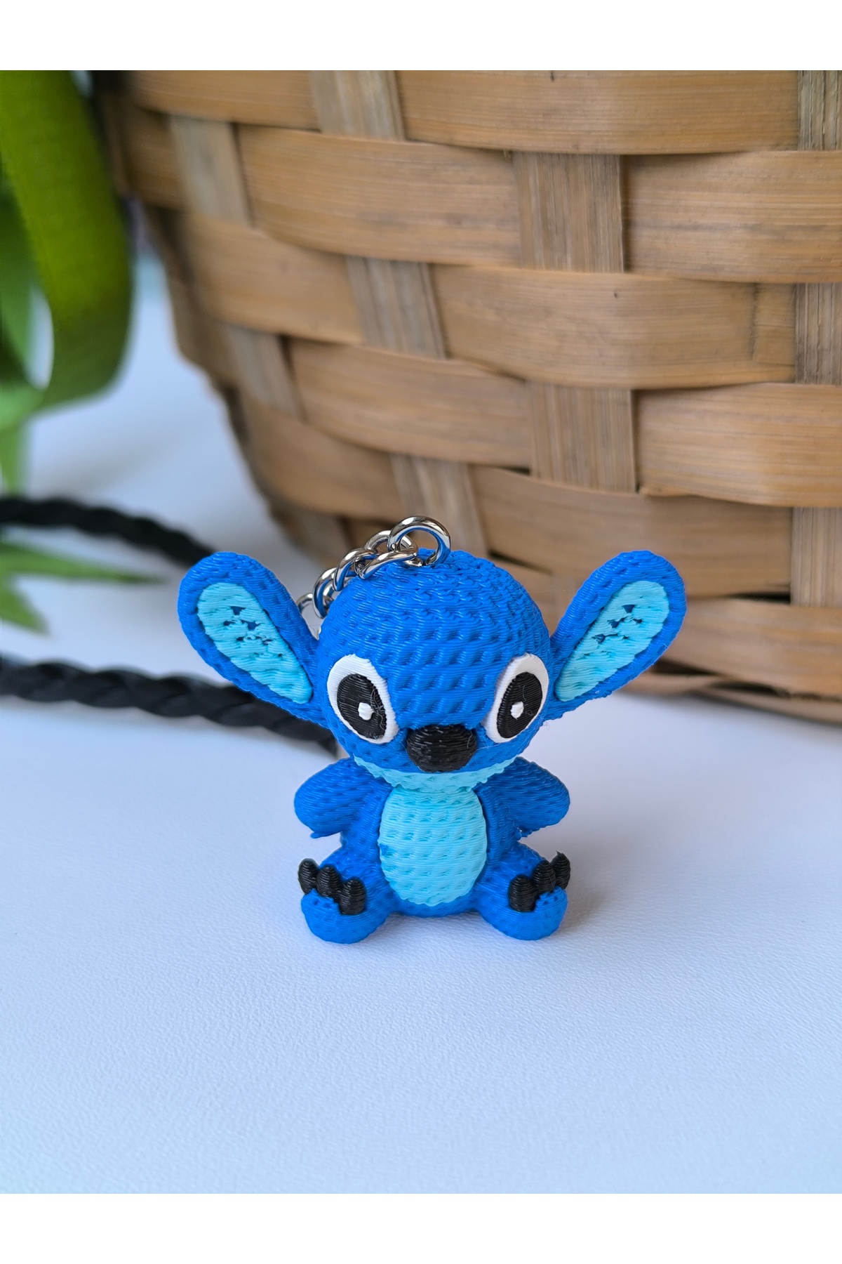 جلیقه کلید جاکلیدی سه بعدی MINI SIZE LILO STITCH با لوازم جانبی چرمی Esey Dizayn