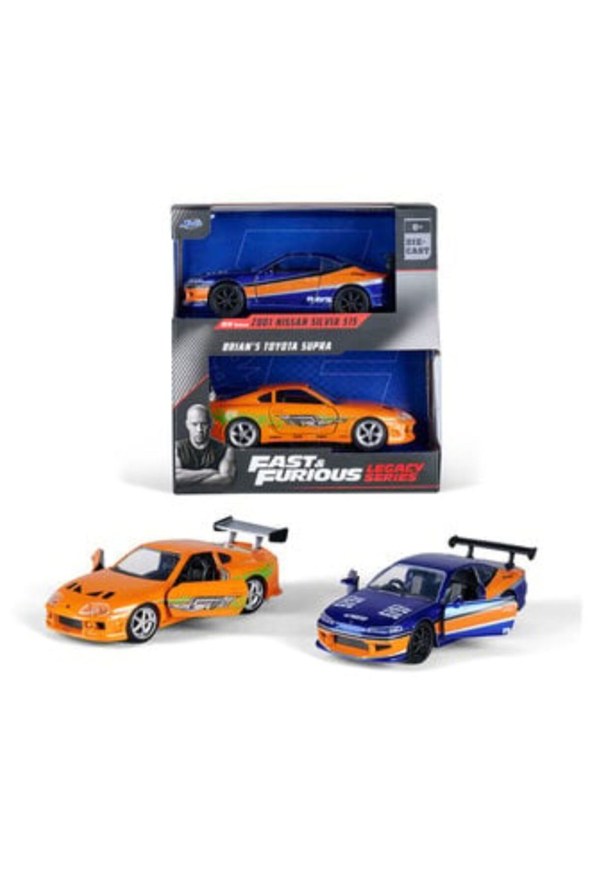 ماشین اسباب بازی JADA 1 32 SCALE ست 2 سریع و خشمگین نیسان سیلویا تویوتا سوپرا HOT WHEELS