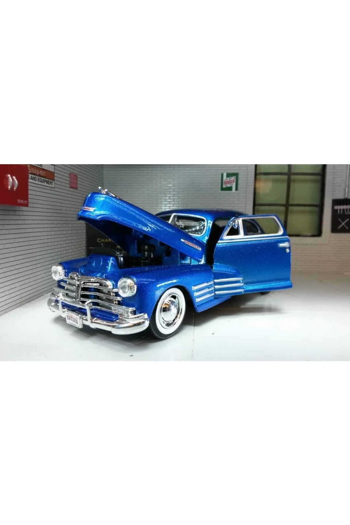 مدل خودرو ماشین موتورمکس 1948 CHEVY AEROSEDAN FLEETLINE BLUE 1:24 اورجینال Motor Max