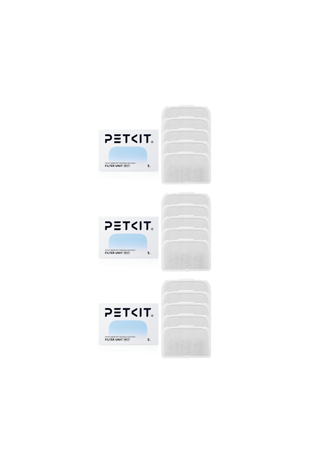 فیلتر آب‌نمای هوشمند پتکیت Petkit Eversweet Max و Max 2، بسته ۵×۳تایی