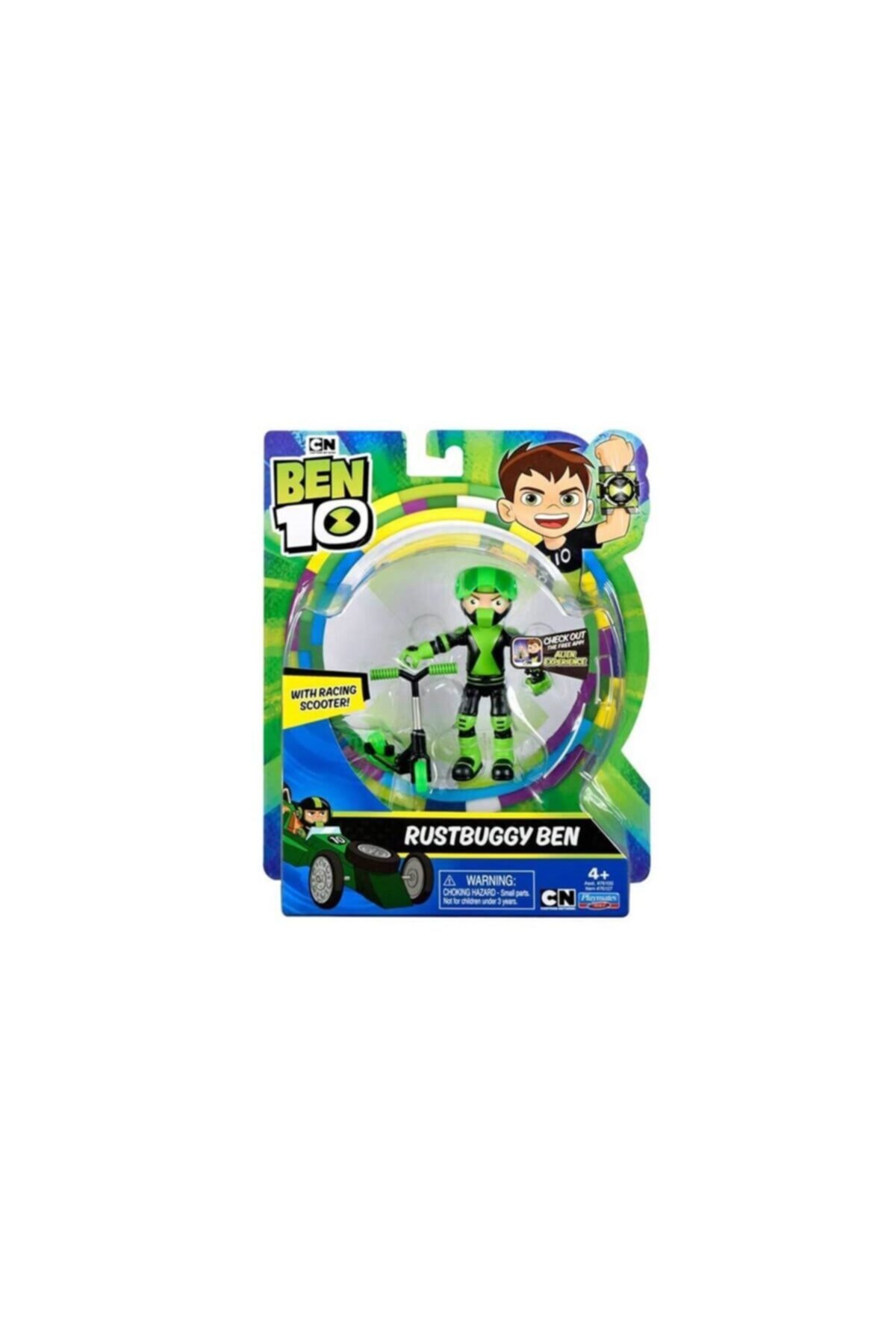 اسباب بازی های فیگور دیگر فیگورهای اکشن سبز RUSTBUGGY BEN و SCOOTER BEN10