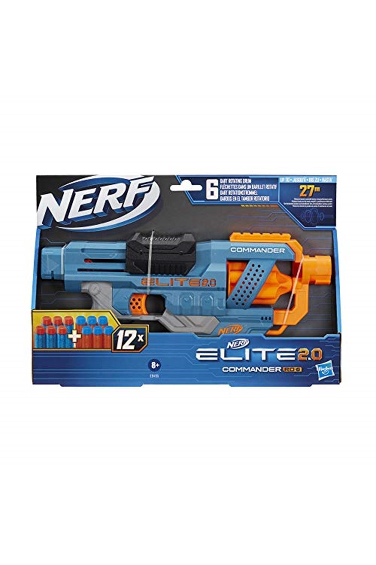 تفنگ های اسباب بازی و آب ELITE 2.0 COMMANDER RD 6 DART GUN نرف اورجینال Nerf