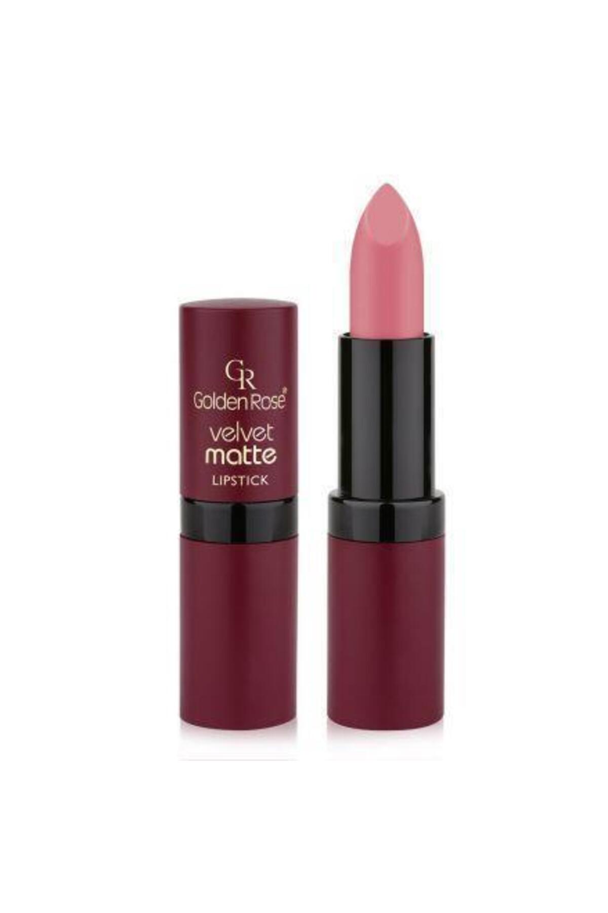 رژ لب جامد مات مخملی ولوت  گلدن رز Golden Rose