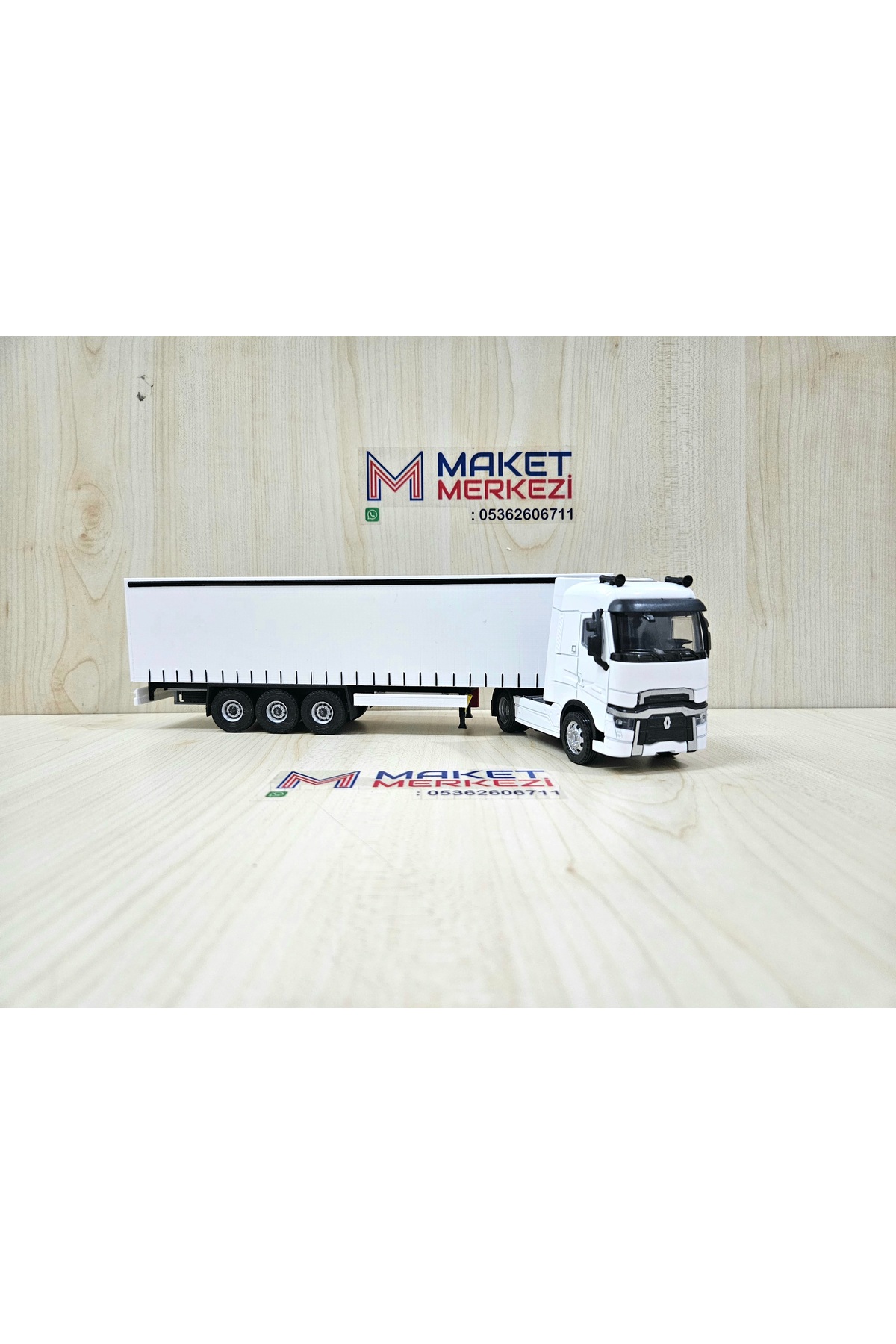 مدل خودرو RENAULT T TRUCK به طول 30 سانتی متر در مقیاس 1 50 سفید نام شرکت را می توان نوشت اورجینال Maket