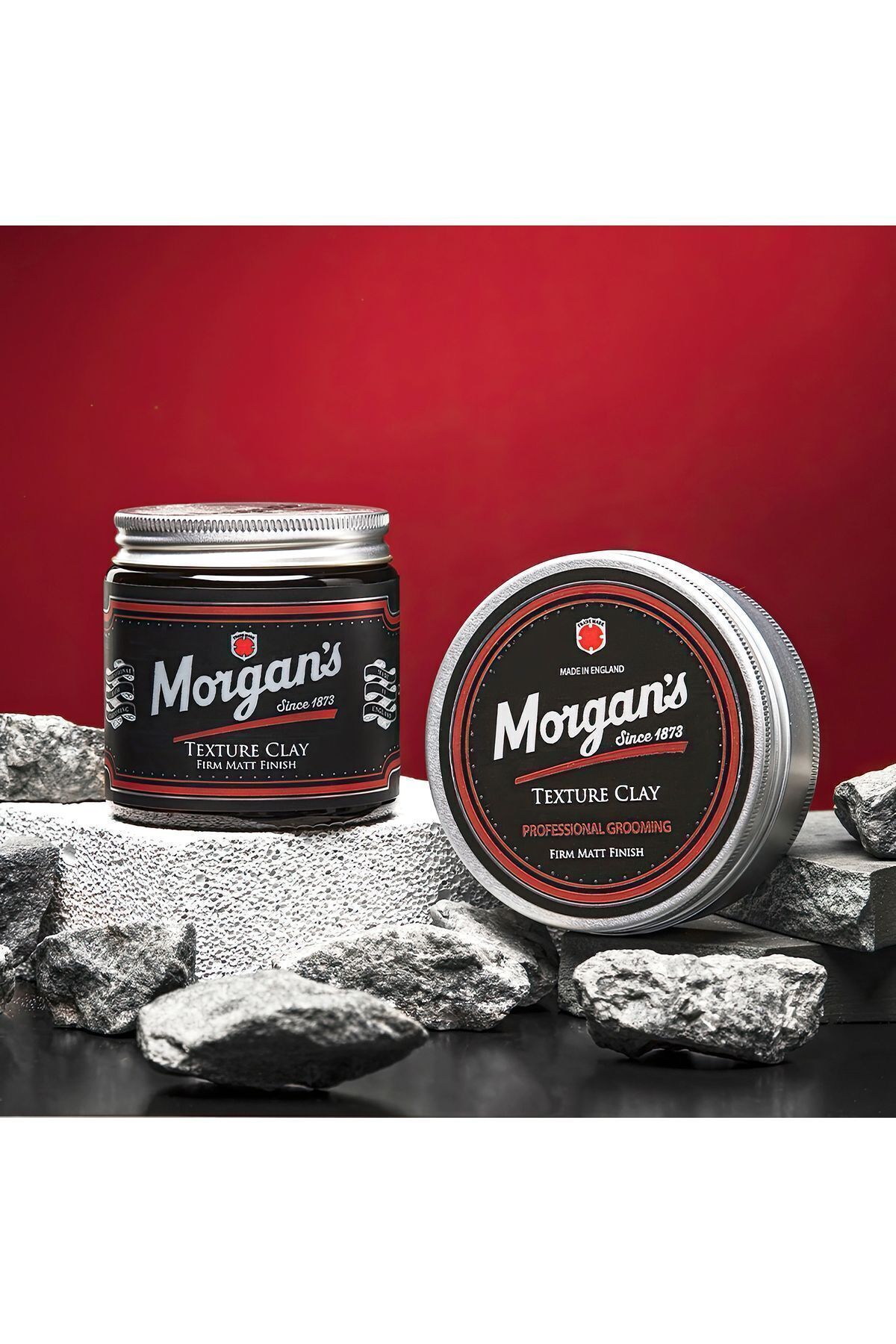 کرم و واکس حالت دهنده مو خاک رس بافت مورگان – که بافتی مات به موهای خشک می دهد 75 میل Morgan's Pomade