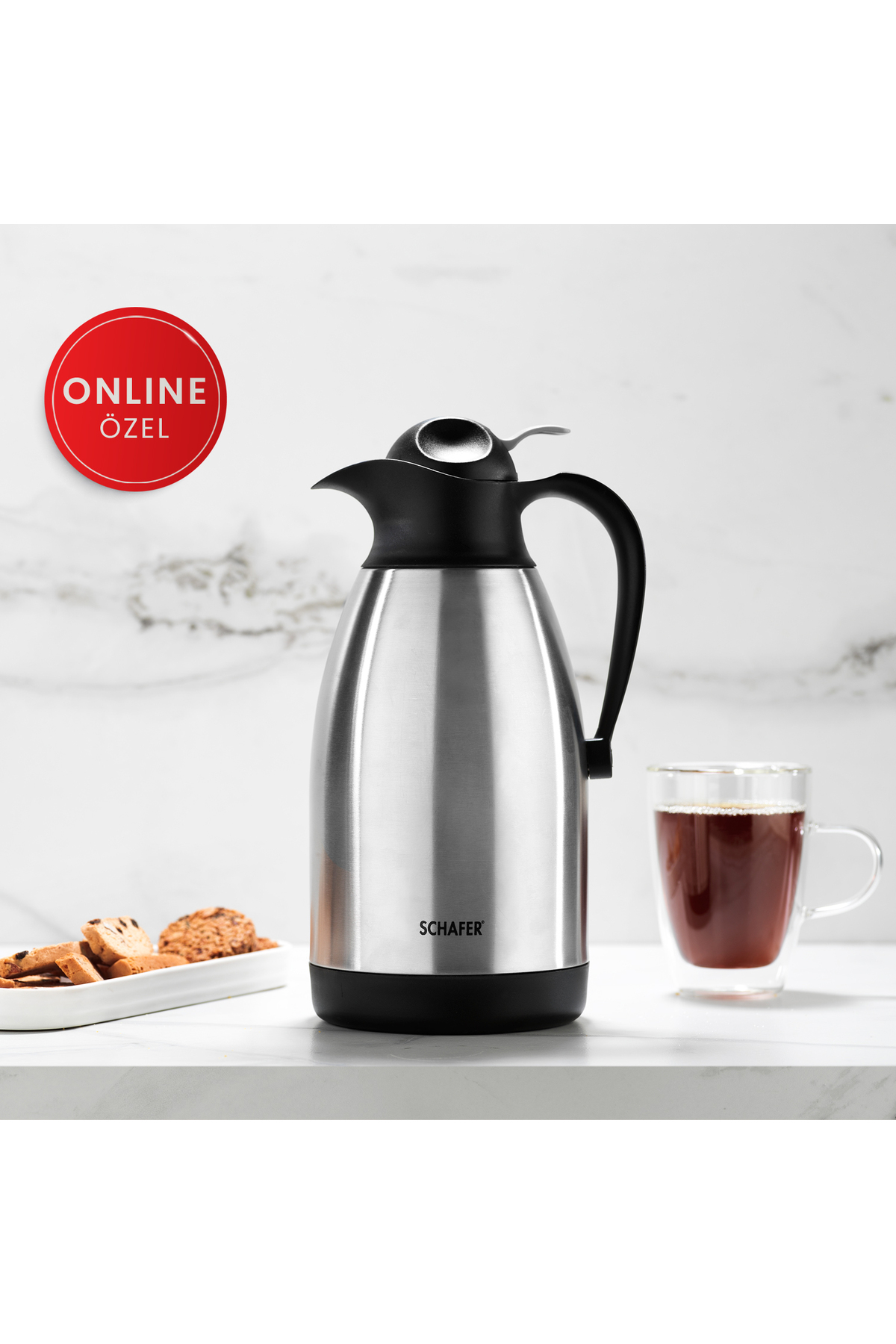 فلاسک قمقمه آشپزخانه 2 L INOX اورجینال Schafer
