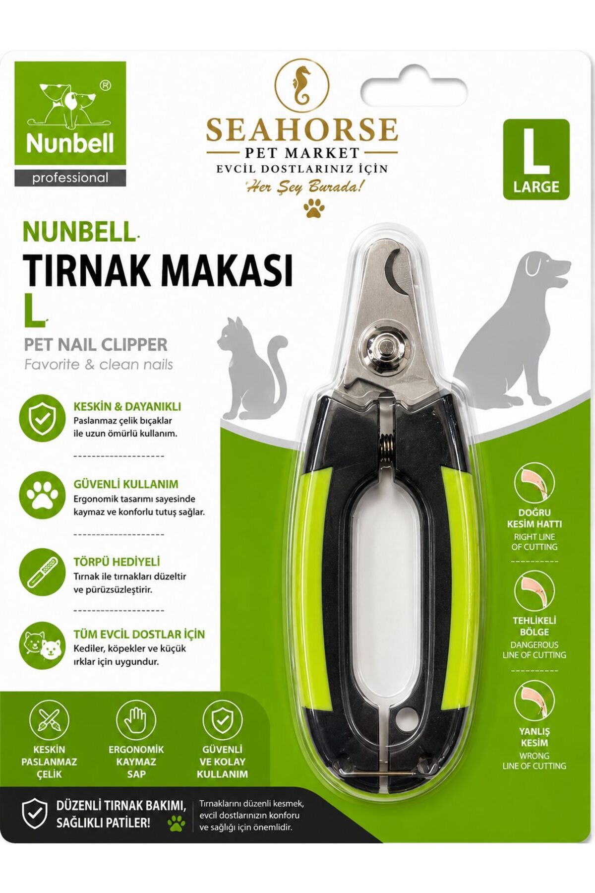 ناخن‌گیر سگ نانبل Nunbell سایز L