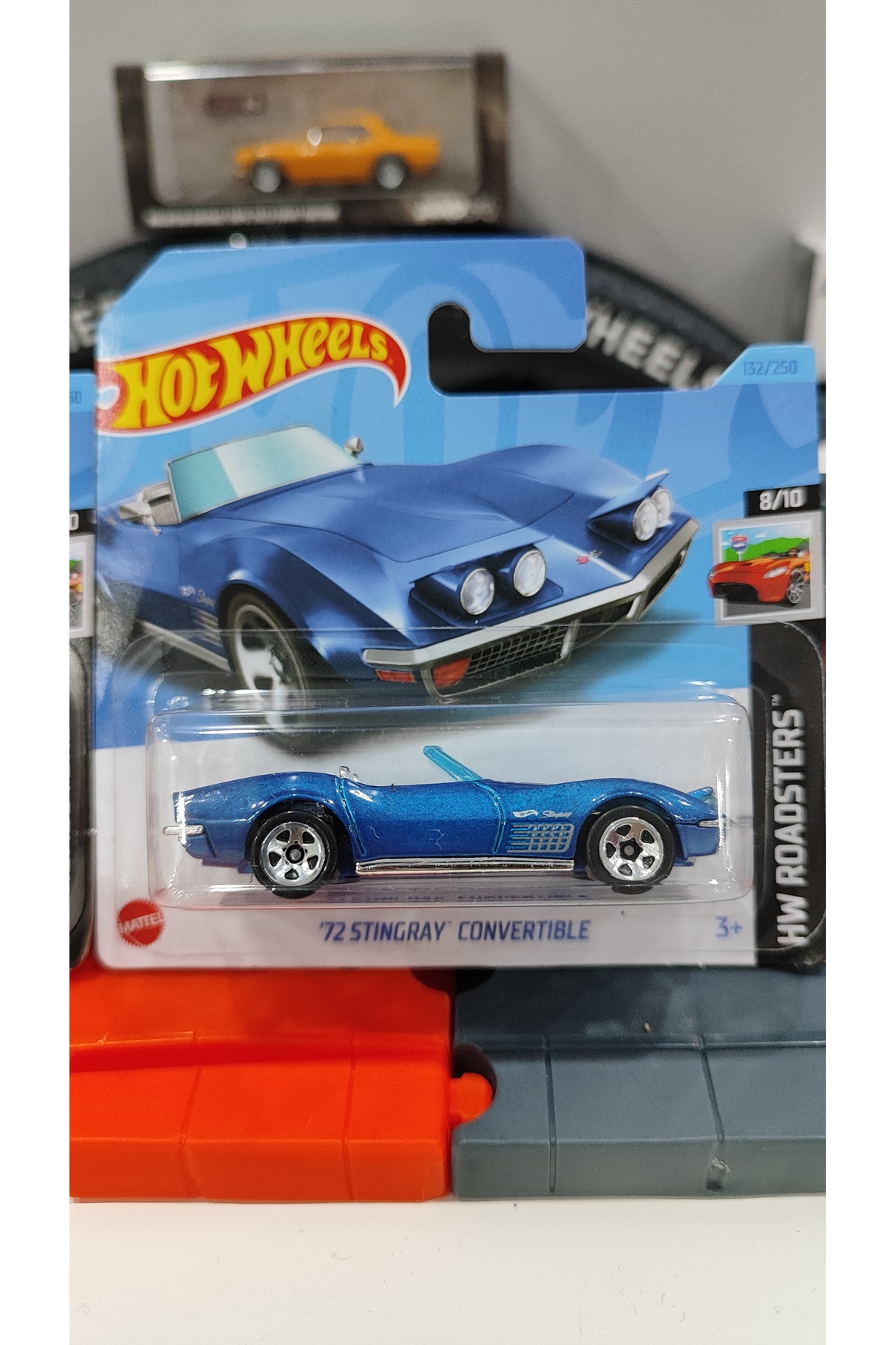 ماشین اسباب بازی 72 STINGRAY CONVETIBLE 1:64 فلزی مقیاس هات ویلز اورجینال HOT WHEELS