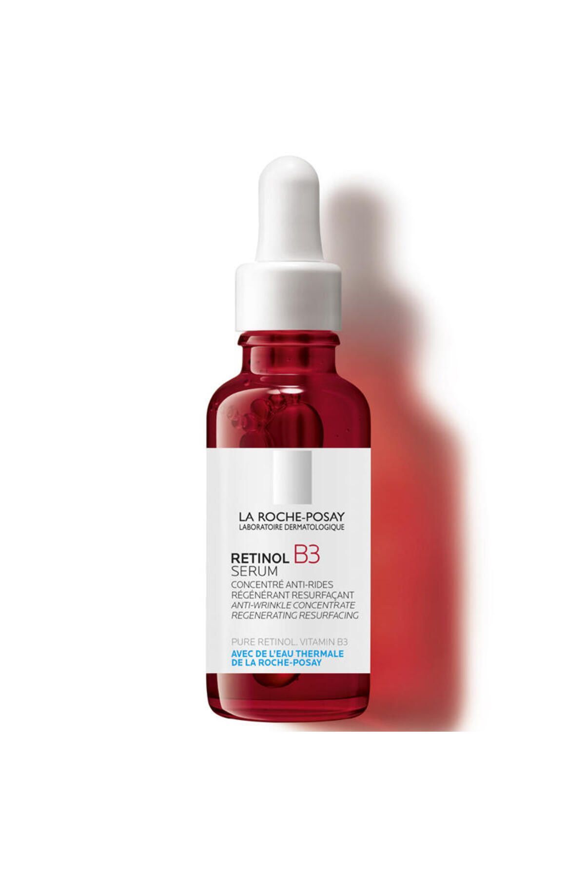 سرم پوست یکسان کننده تن ضد پیری فاین لاین با ویتامین رتینول B3 30 میل اورجینال La Roche Posay