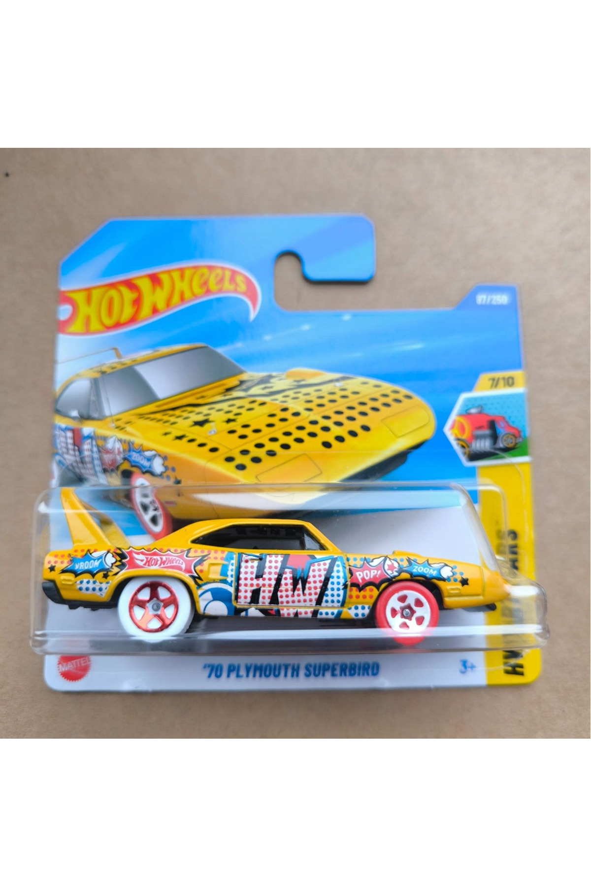 ماشین اسباب بازی HOTWHEELS '70 PLYMOUTH SUPERBIRD 2025 هات ویلز اورجینال HOT WHEELS