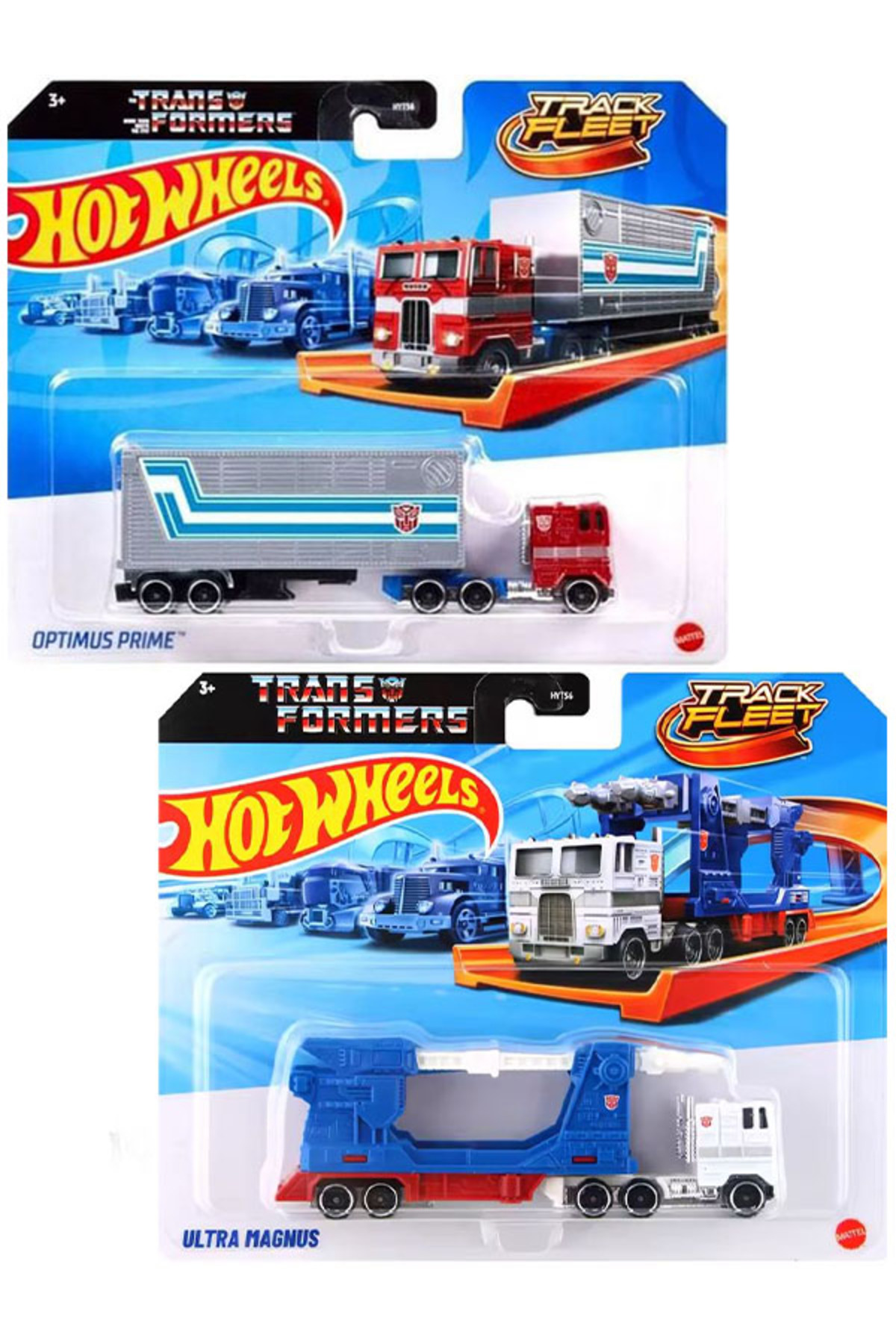 ماشین اسباب بازی 2 ترانسفورماتور وسیله نقلیه OPTIMUS PRIME و ULTRA MAGNUS 1 64 هات ویلز اورجینال HOT WHEELS