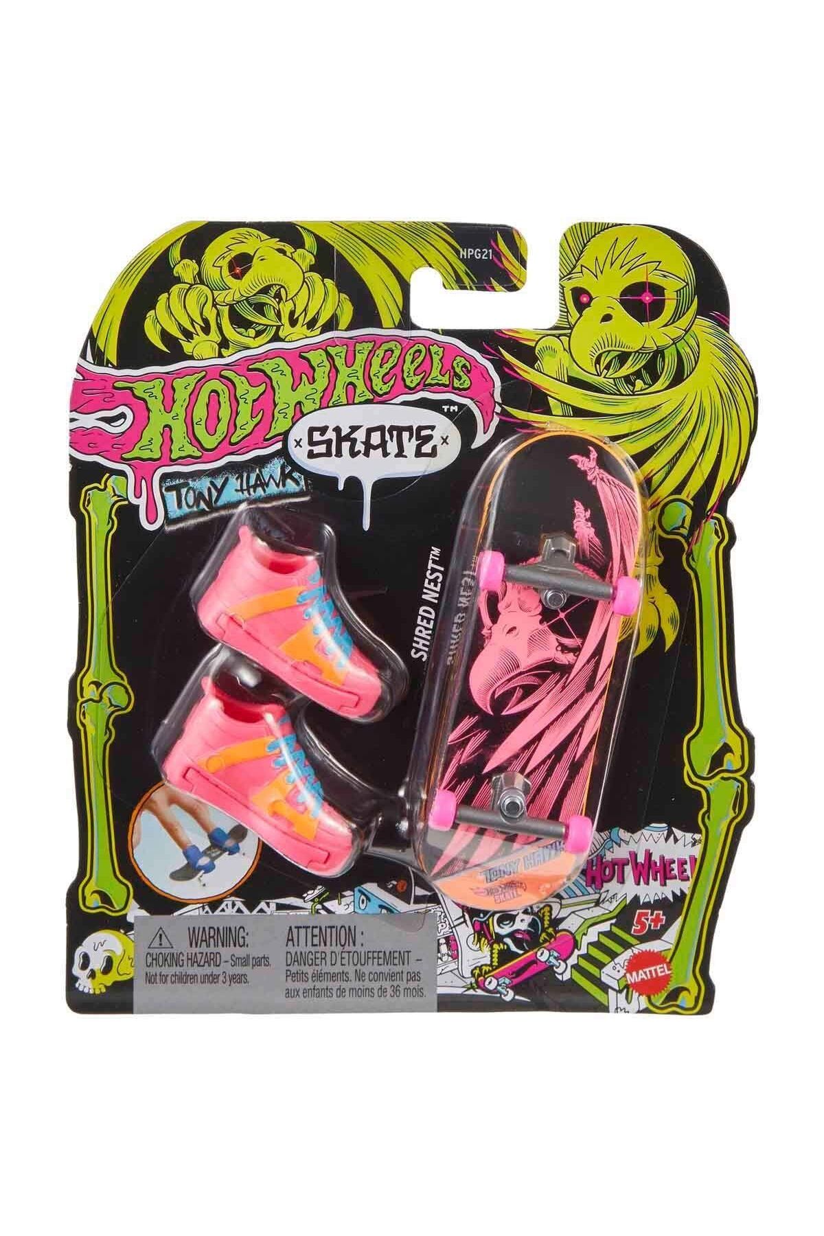 ماشین اسباب بازی HPG21 چرخ های داغ اسکیت نئون با مضمون و بسته کفش هات ویلز اورجینال HOT WHEELS