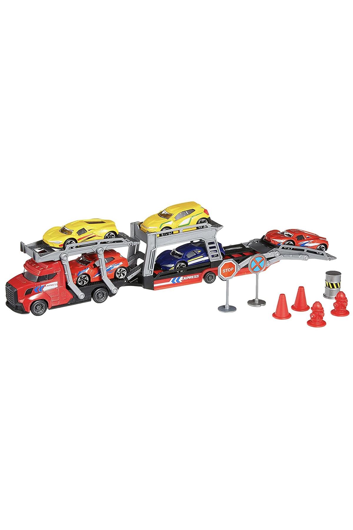 ماشین اسباب بازی مجموعه حمل و نقل DICKIE با 5 X METAL DIECAST VEHICLES 203745012 Dickie Toys