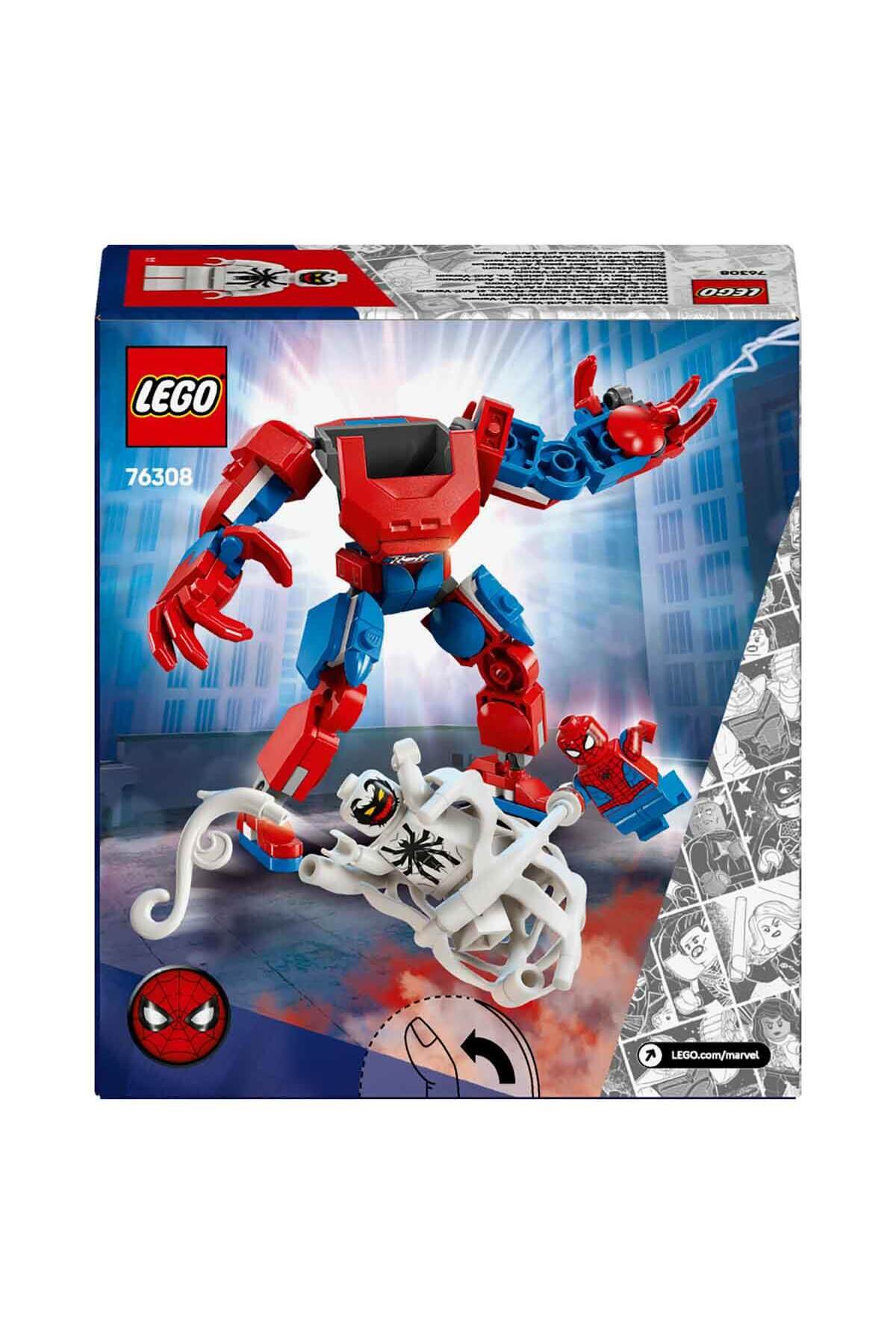 لگو MARVEL SPIDER MAN ROBOT در برابر ضد زهر 76308 6 سال بزرگتر برای کودکان � اورجینال LEGO