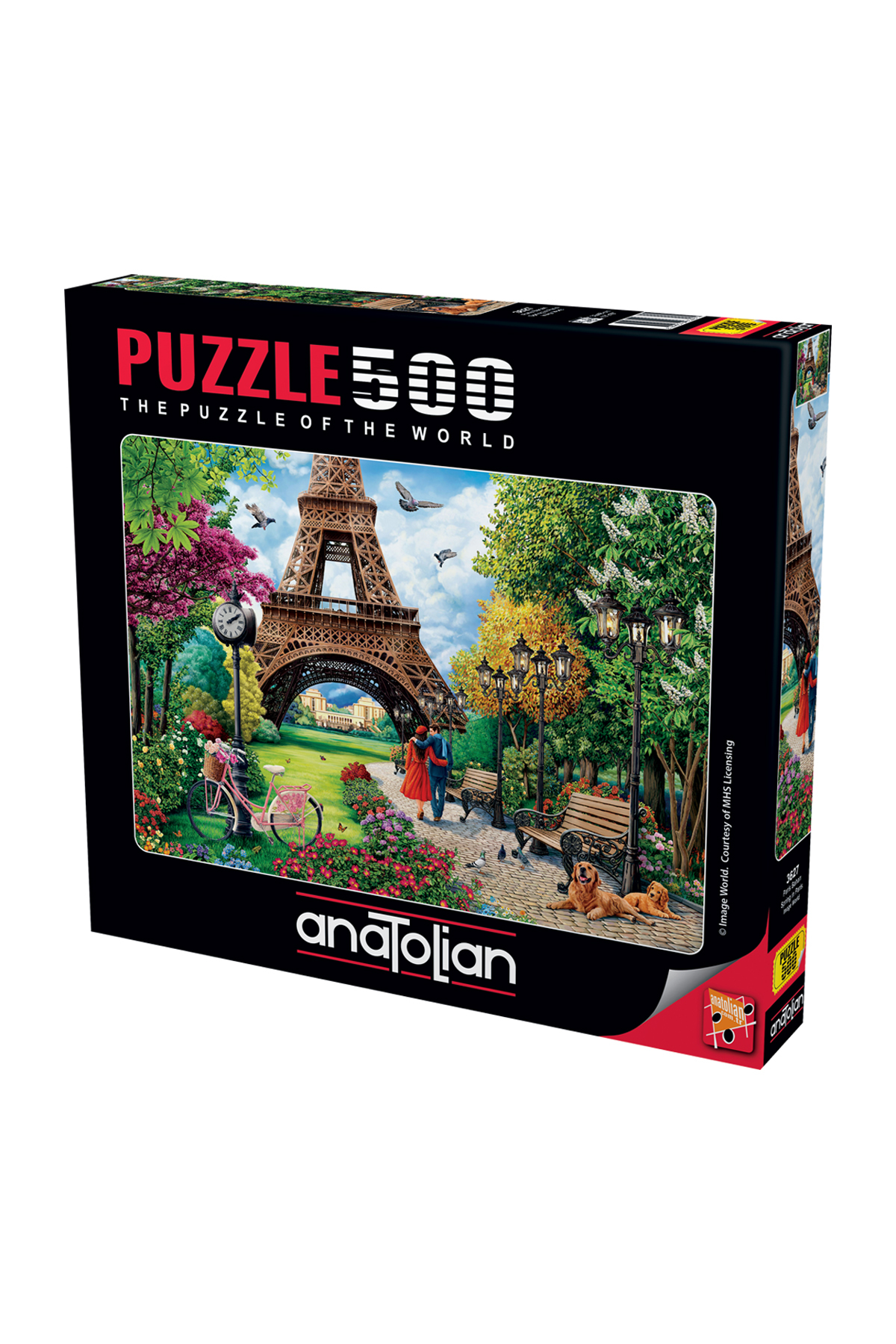پازل اره منبت کاری مویی 500 تکه پاریس بهار 3627 از ترکیه Anatolian Puzzle
