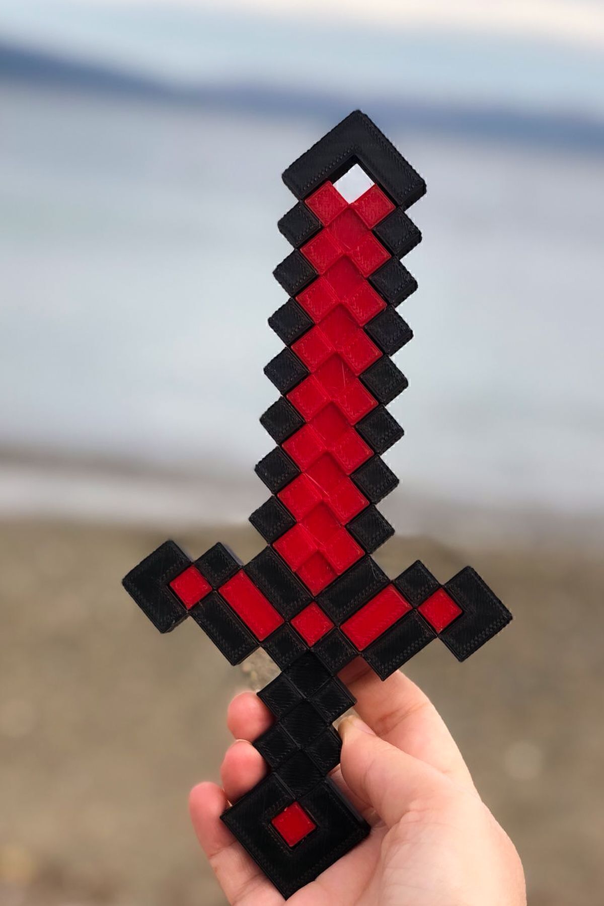 فیگور BURSA3DFILAMENT MINECRAFT RED STONE SWORD 25CM REDSTONE Genel Markalar