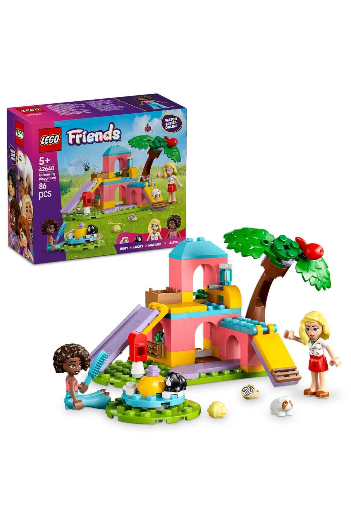 لگو و اسباب بازی های ساخت محور FRIENDS GUINEA PIG PLAYGROUND 42640 خلاقانه برای کودکان 5 سال بالاتر اورجینال LEGO