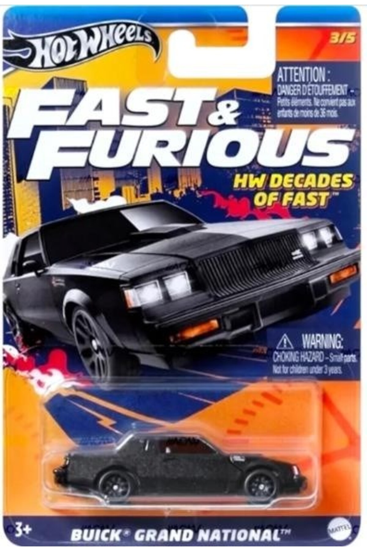 ماشین اسباب بازی BUICK GRAND NATIONAL HRW43 سریع و خشمگین هات ویلز اورجینال HOT WHEELS