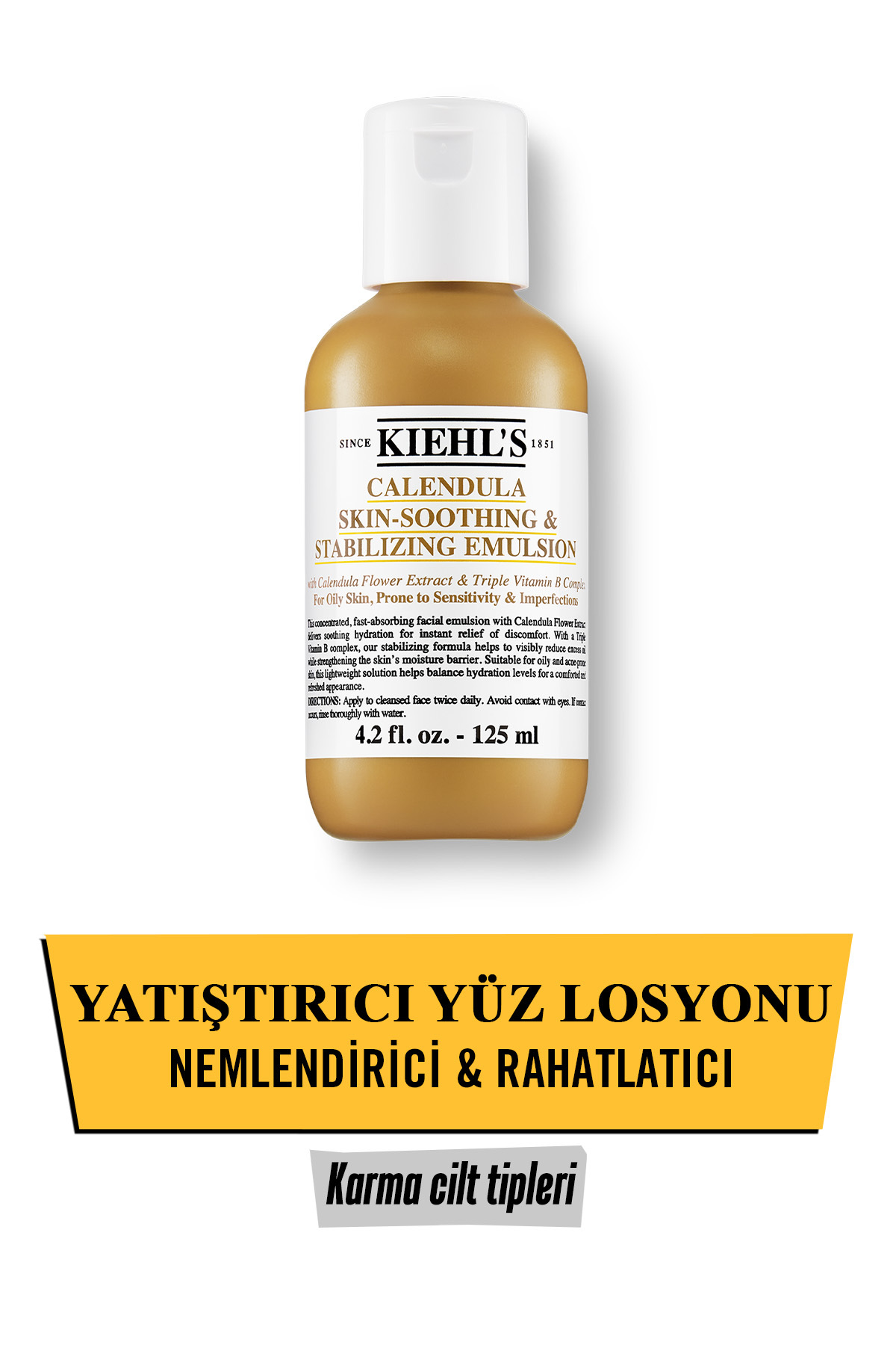 کرم صورت لوسیون تسکین دهنده عصاره گل همیشه بهار 125 میل اورجینال Kiehl's