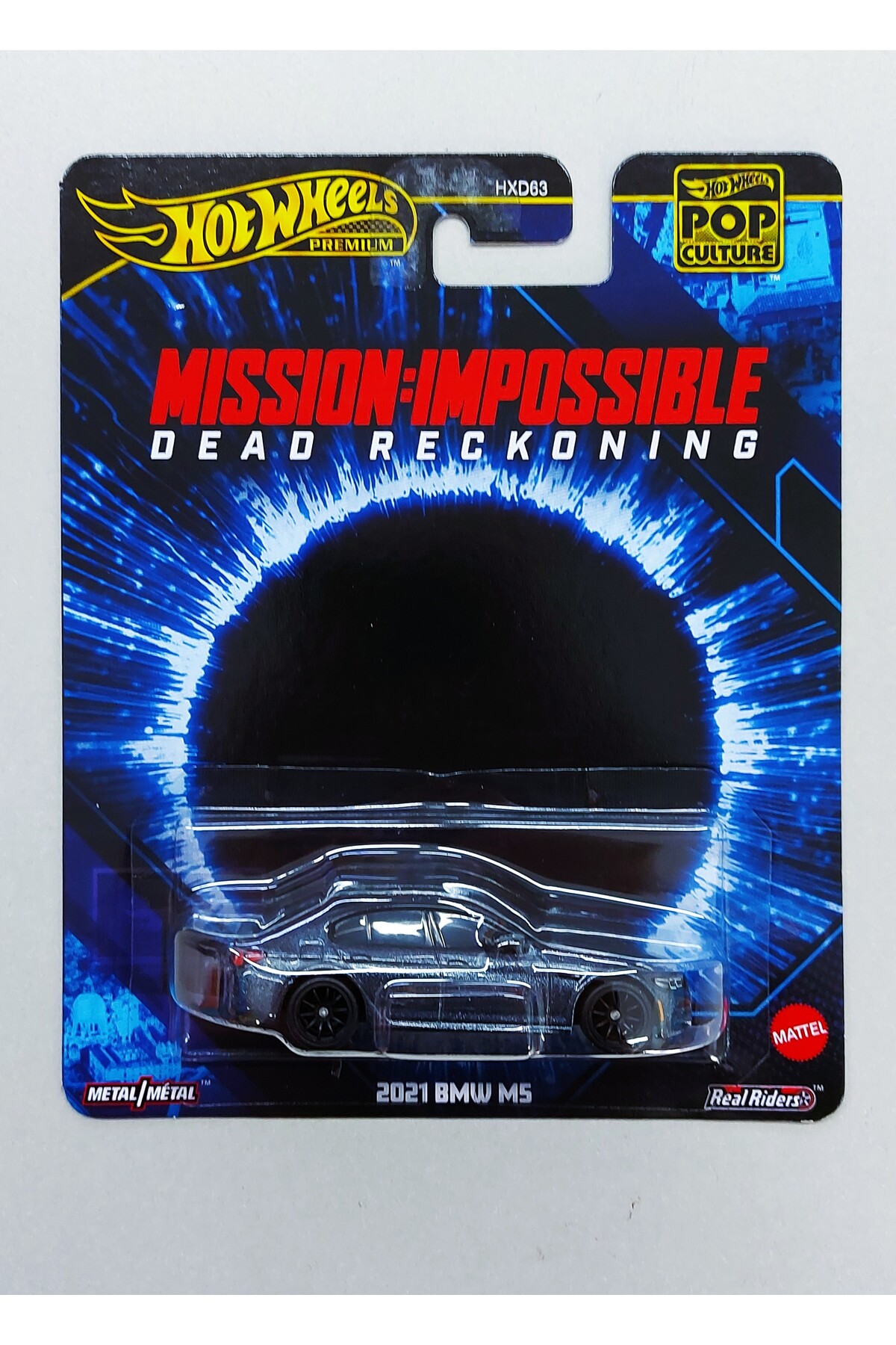 ماشین اسباب بازی PREMIUM 2021 BMW M5 MISSION IMPOSSIBLE DEAD RECKONING فرهنگ پاپ 2025 وسیله نقلیه مدل هات ویلز اورجینال HOT WHEELS