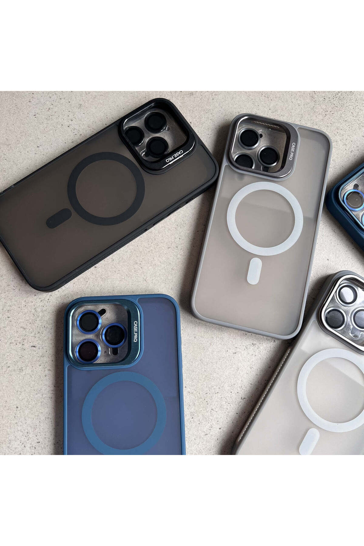 کاور و قاب هدیه APPLE IPHONE 13 CASE با پایه مات MAGSAFE WONK COVER دکمه فلزی لنز دوربین فیبکس Fibaks