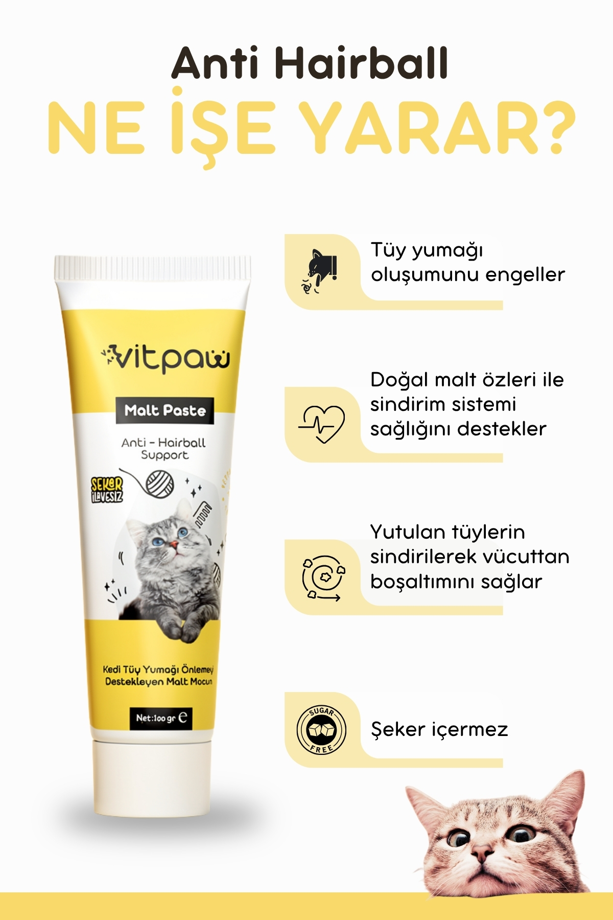 ست مکمل ویتامینی گربه ویت‌پا Vitpaw برای مو و سلامت عمومی