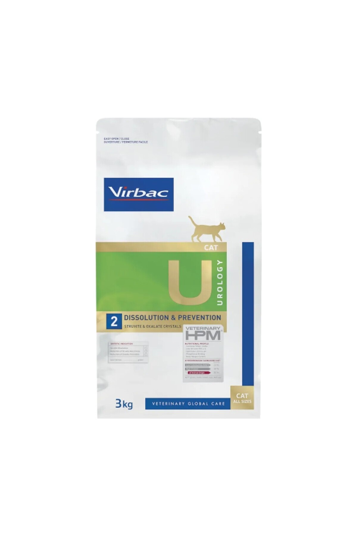 غذای خشک گربه ویرباک Virbac Urology Dissolution & Prevention، ۷ کیلوگرم