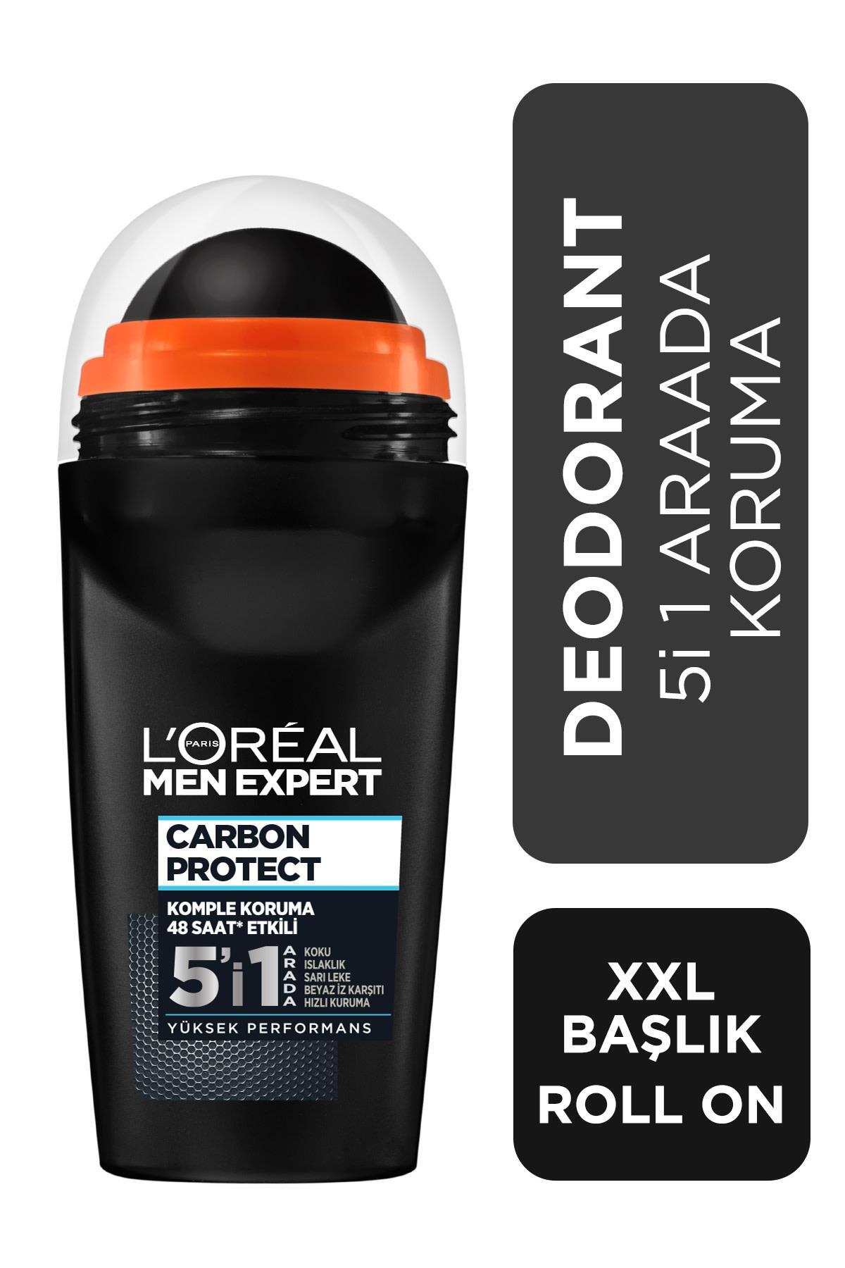 L'Oreal Paris Men Expert ضد تعریق مردانه کربن پروتکت 5 در 1 رول آن 50 میلی لیتر
