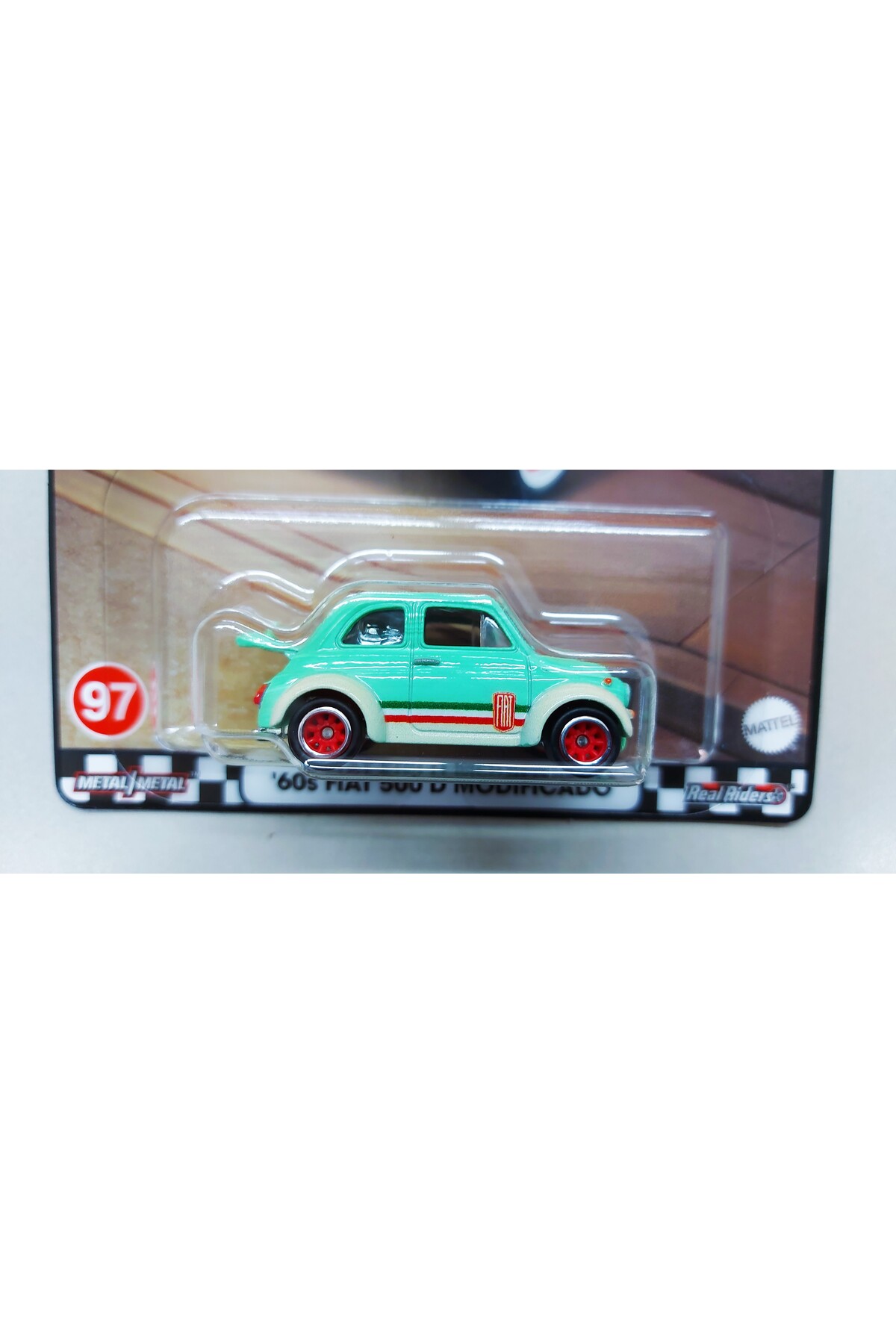 ماشین اسباب بازی PREMIUM 60'S FIAT 500 D MODIFICADO بلوار 2024 مدل ویژه هات ویلز اورجینال HOT WHEELS