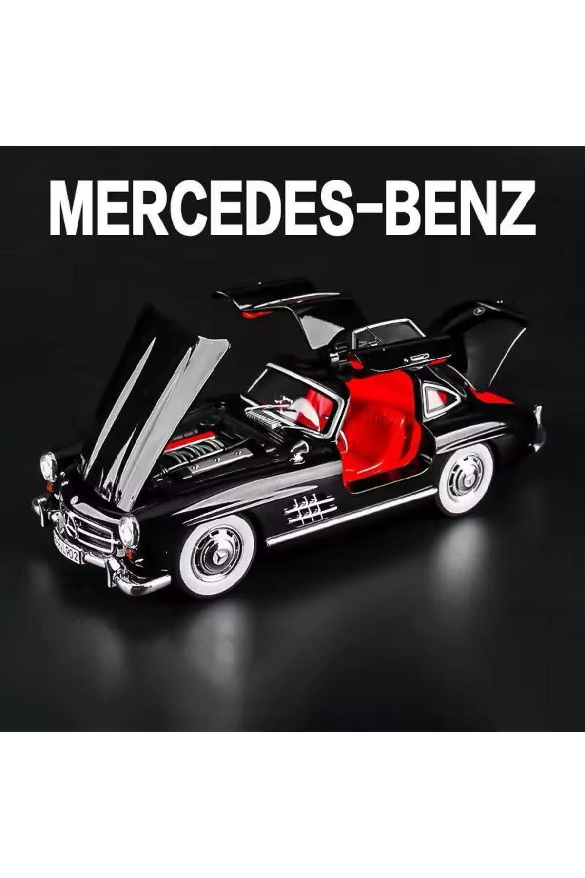 مدل خودرو MERCEDES BENZ 300 SL مشکی 1954 MODEL کلاسیک CAR 1 24 SCALE 300SL اورجینال SECTOYS